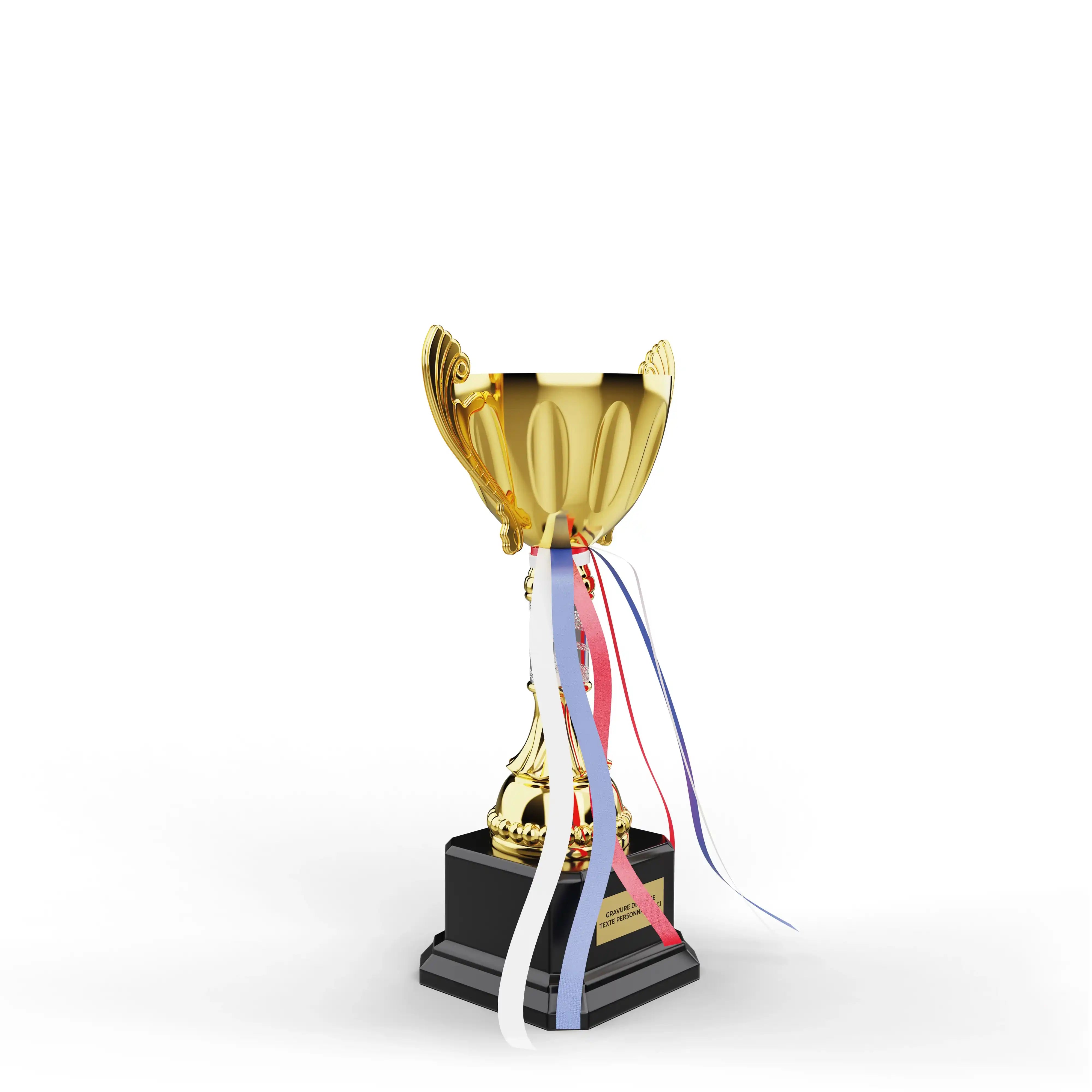 coupe en métal or et argent