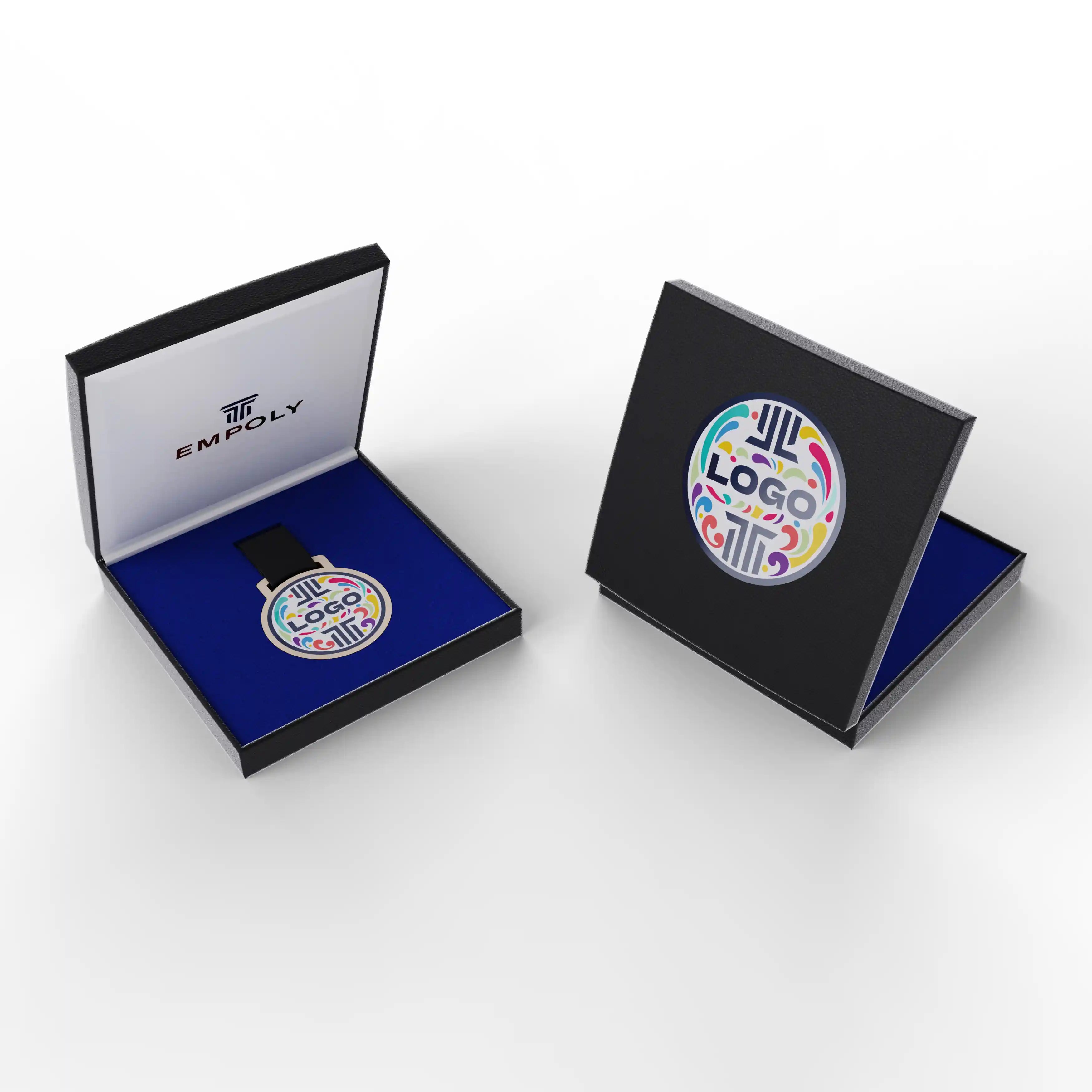 écrin personnalisable luxe bleu