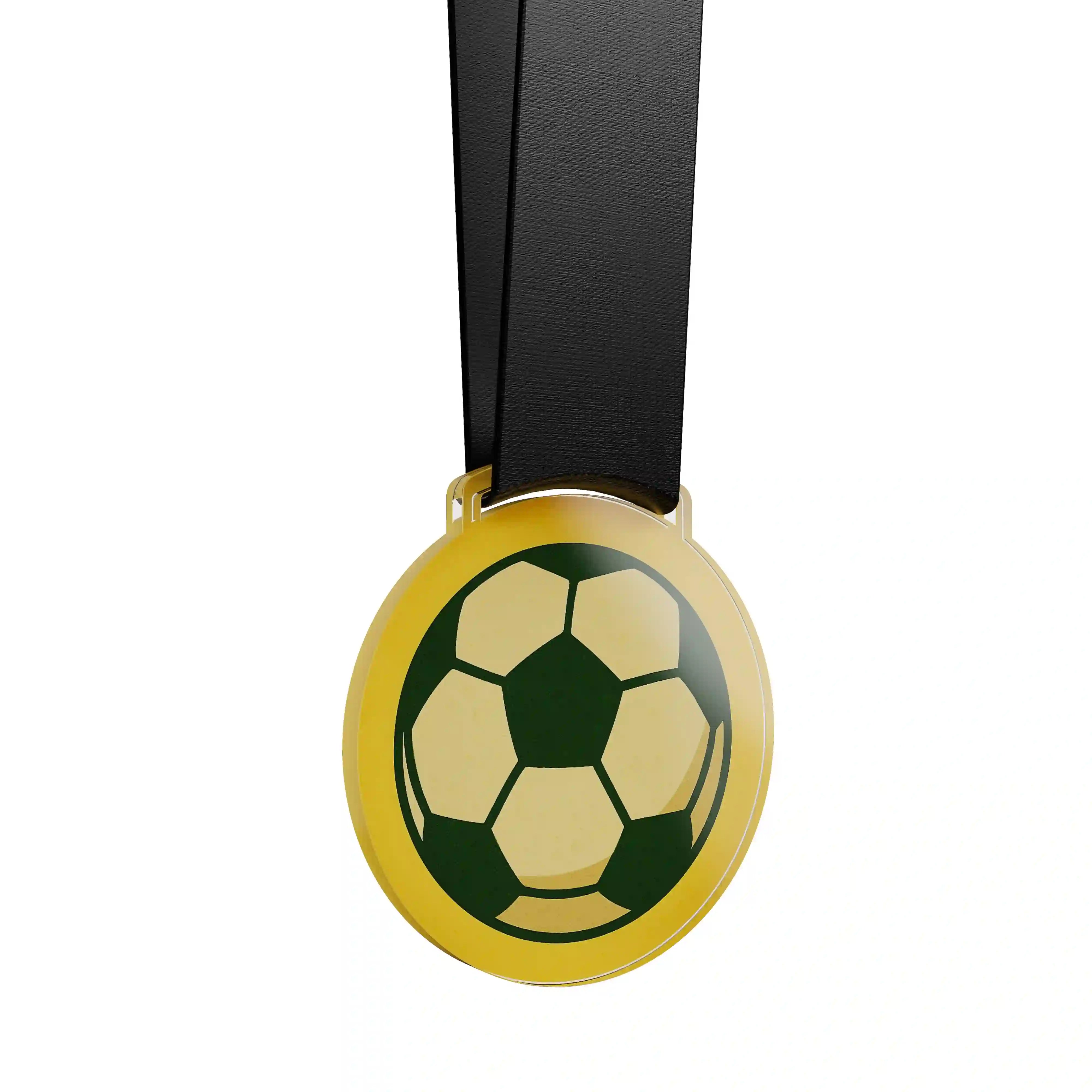 médaille acrylique représentant le football
