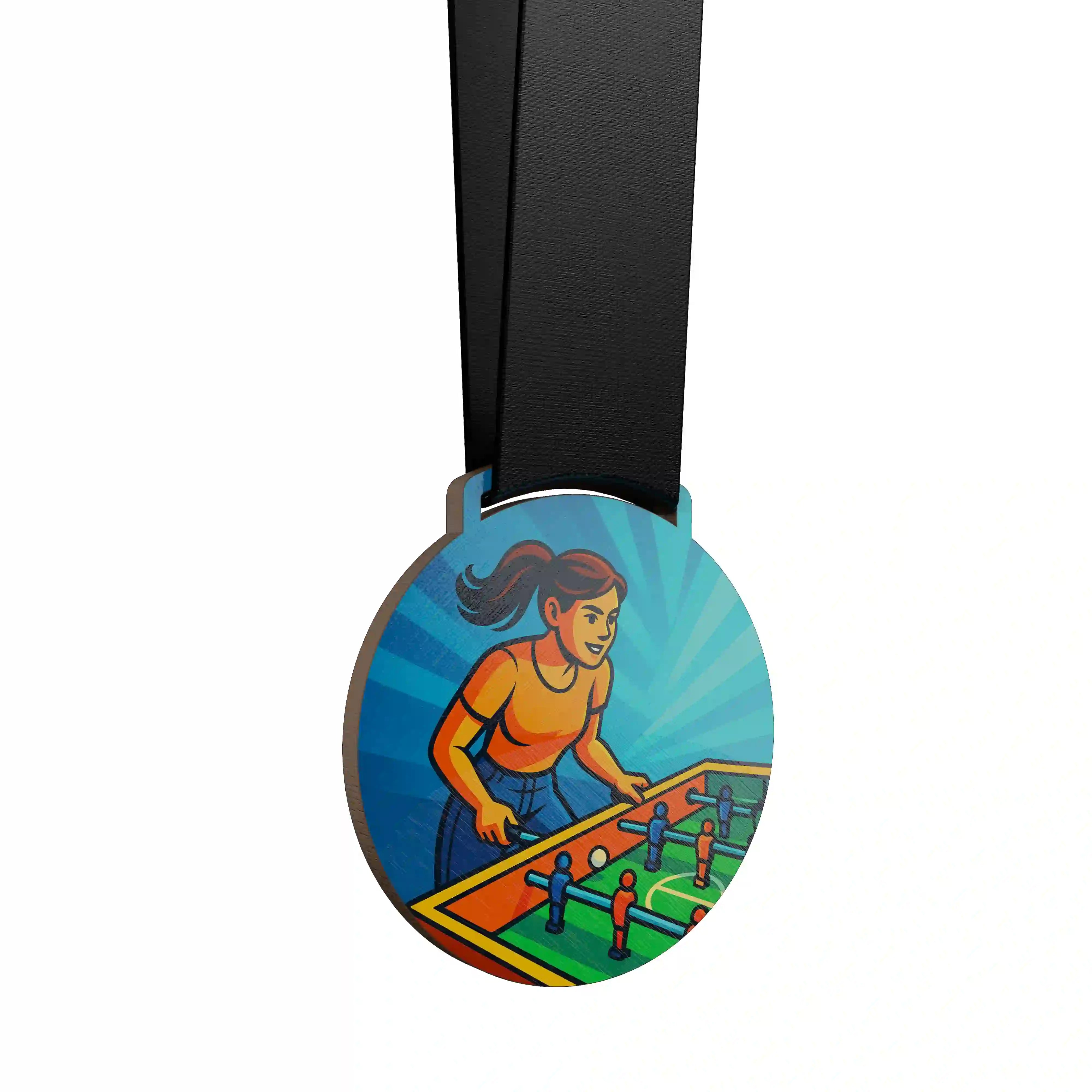 Médaille babyfoot femme