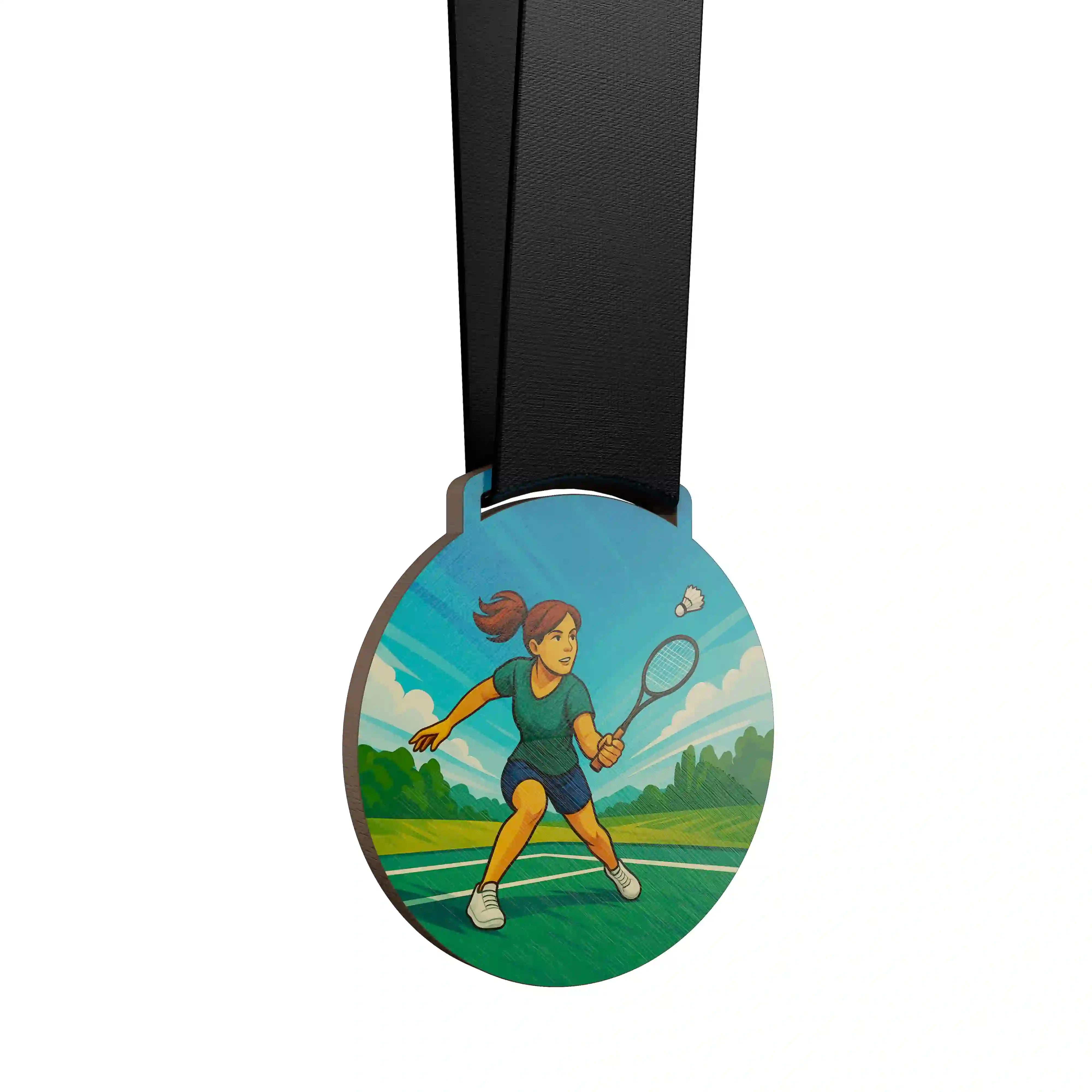 Médaille badminton femme