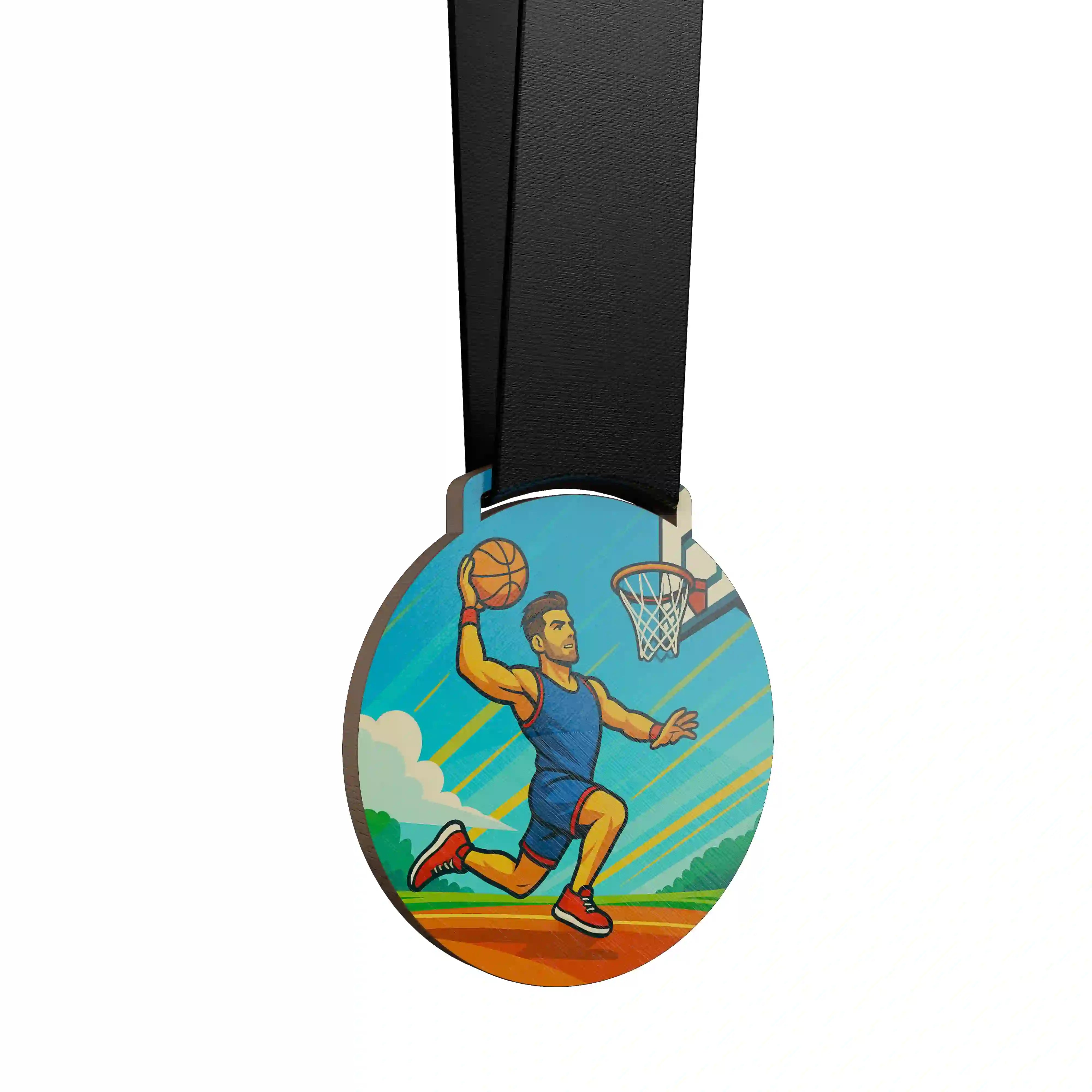 Médaille basketball dunk