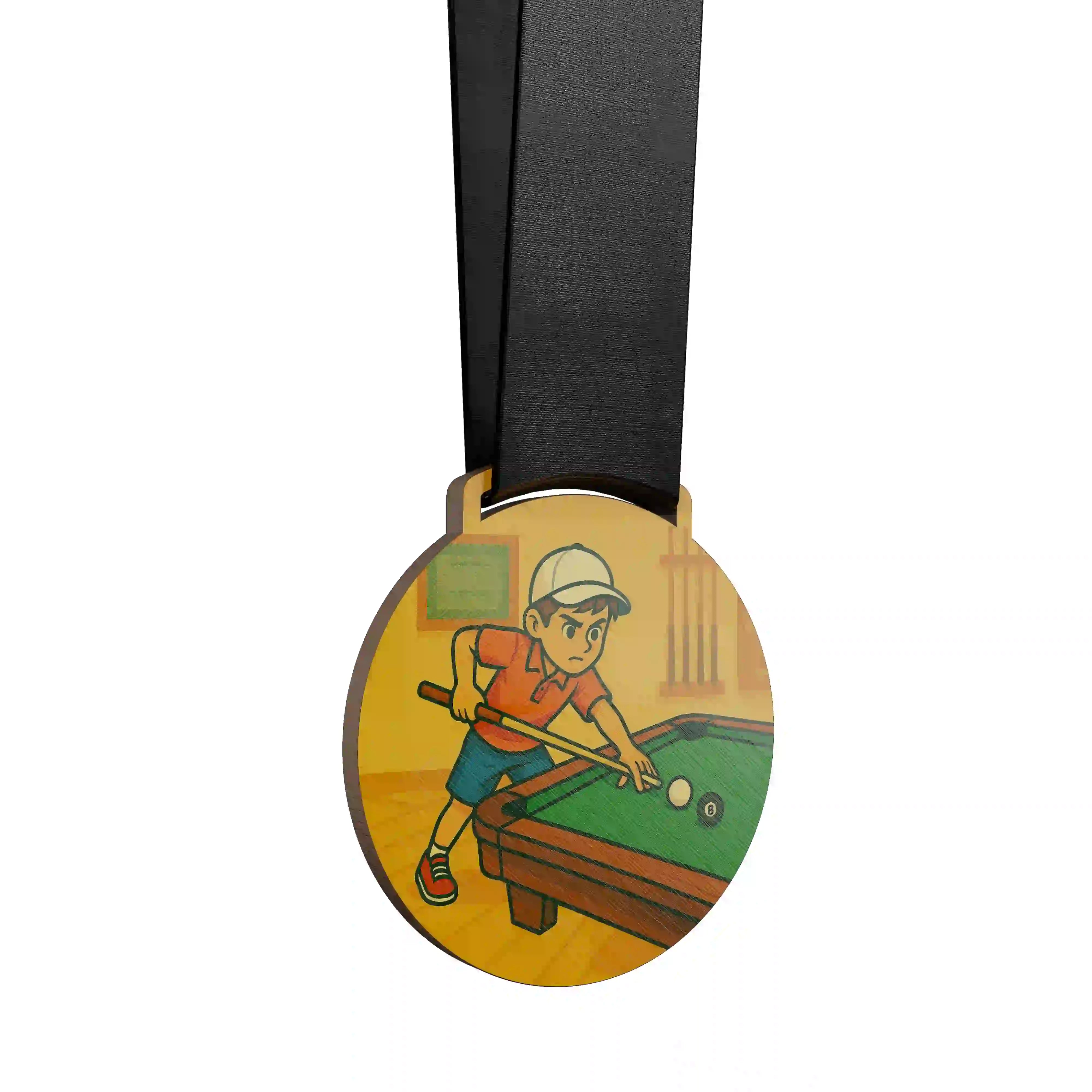 Jeunes garçon faisant du billard