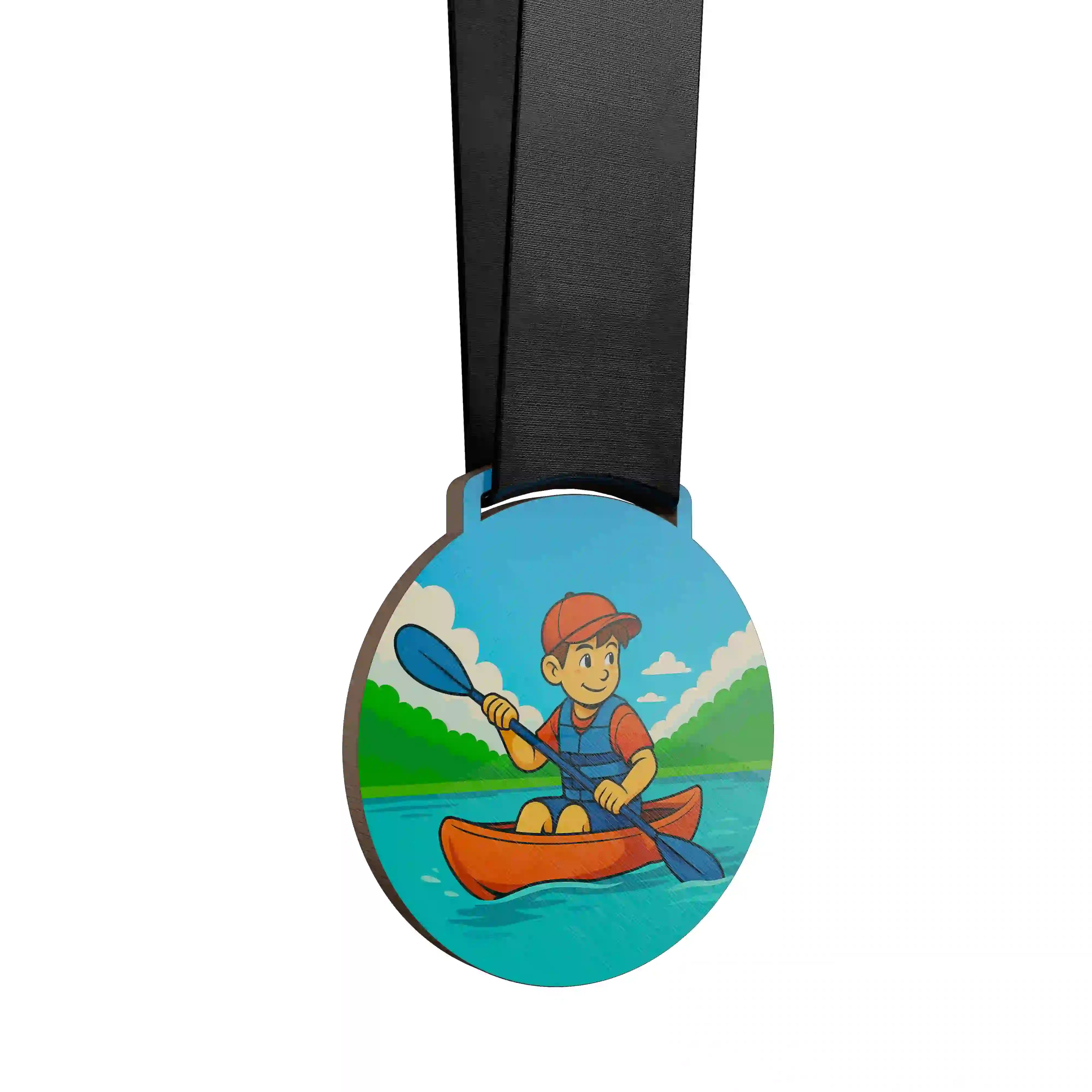 Garçon qui fais du Canoe Kayak