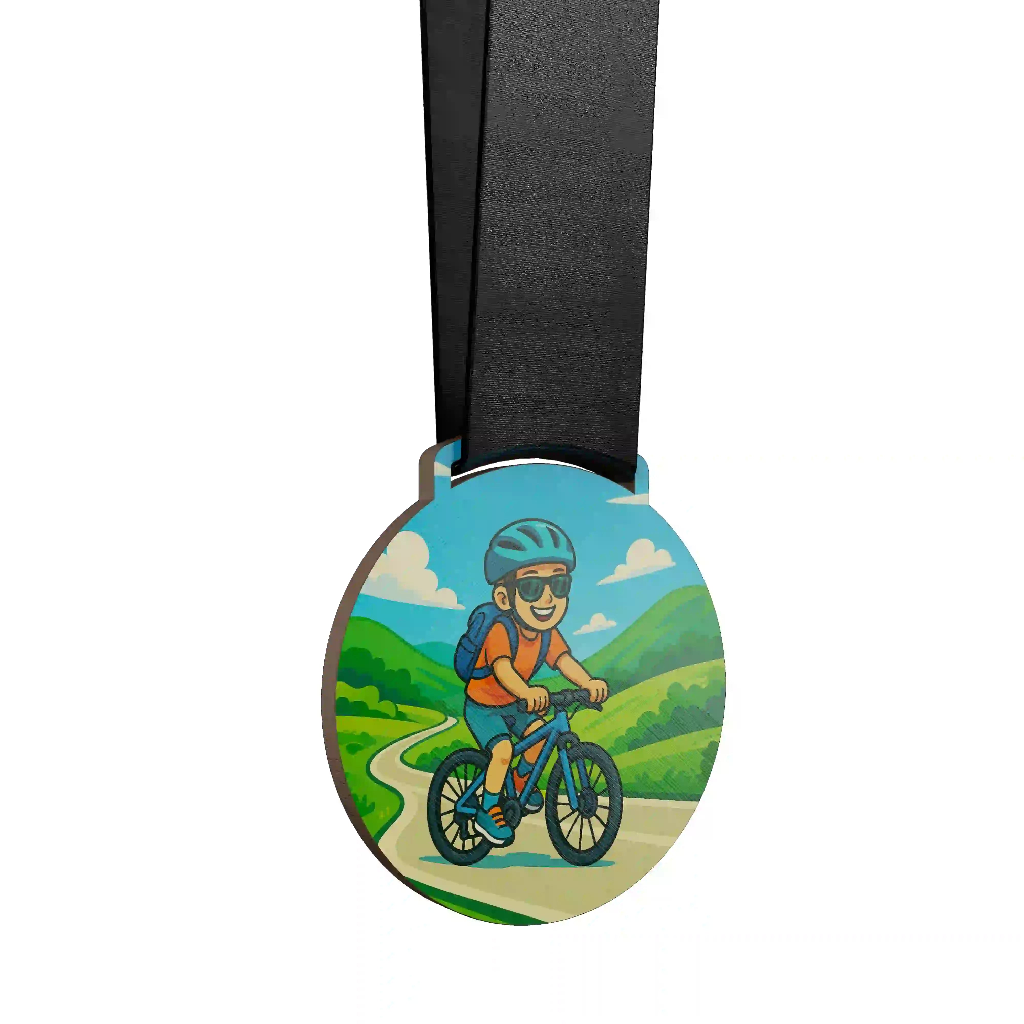 Jeune garçon qui fais du cyclotourisme