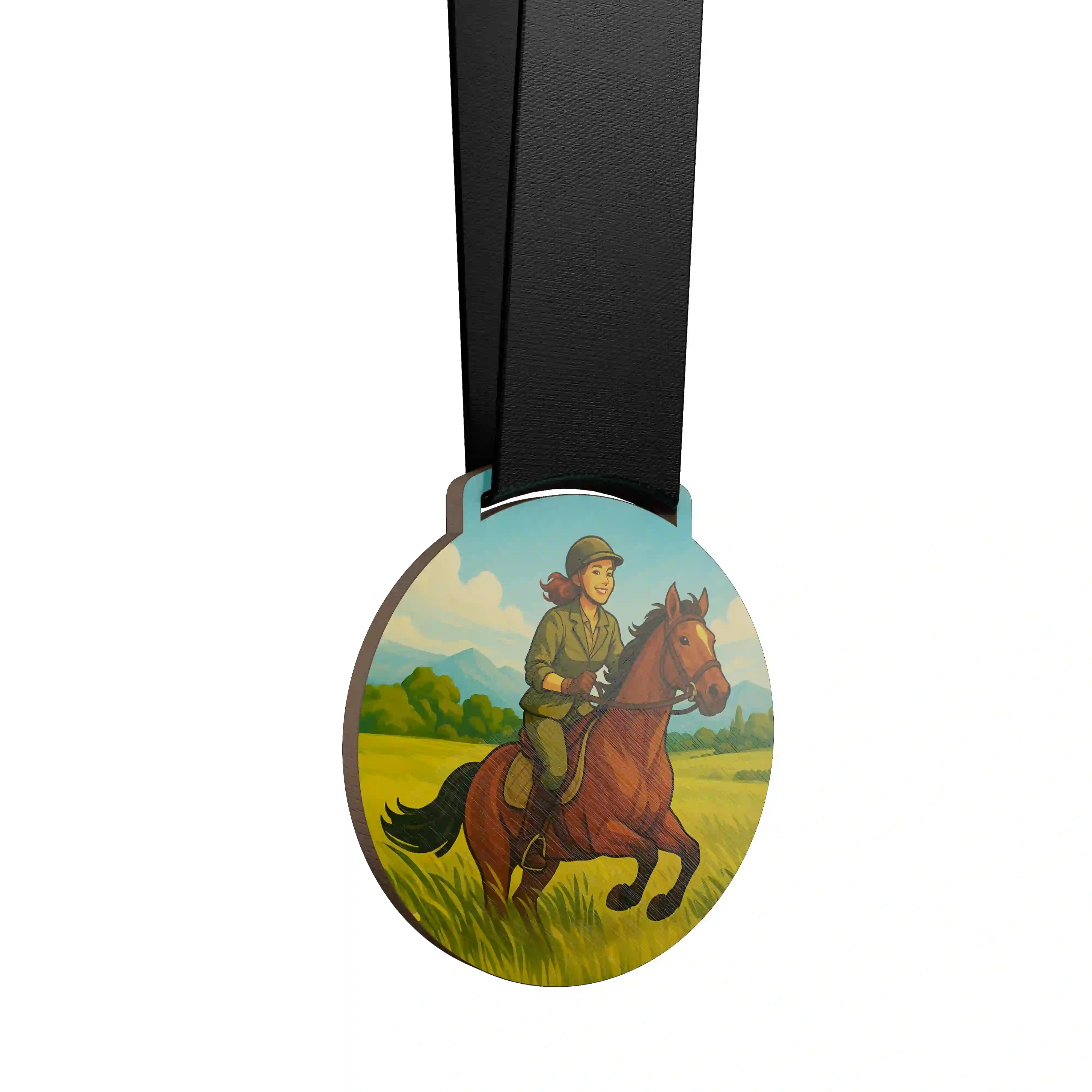 Médaille équitation féminin