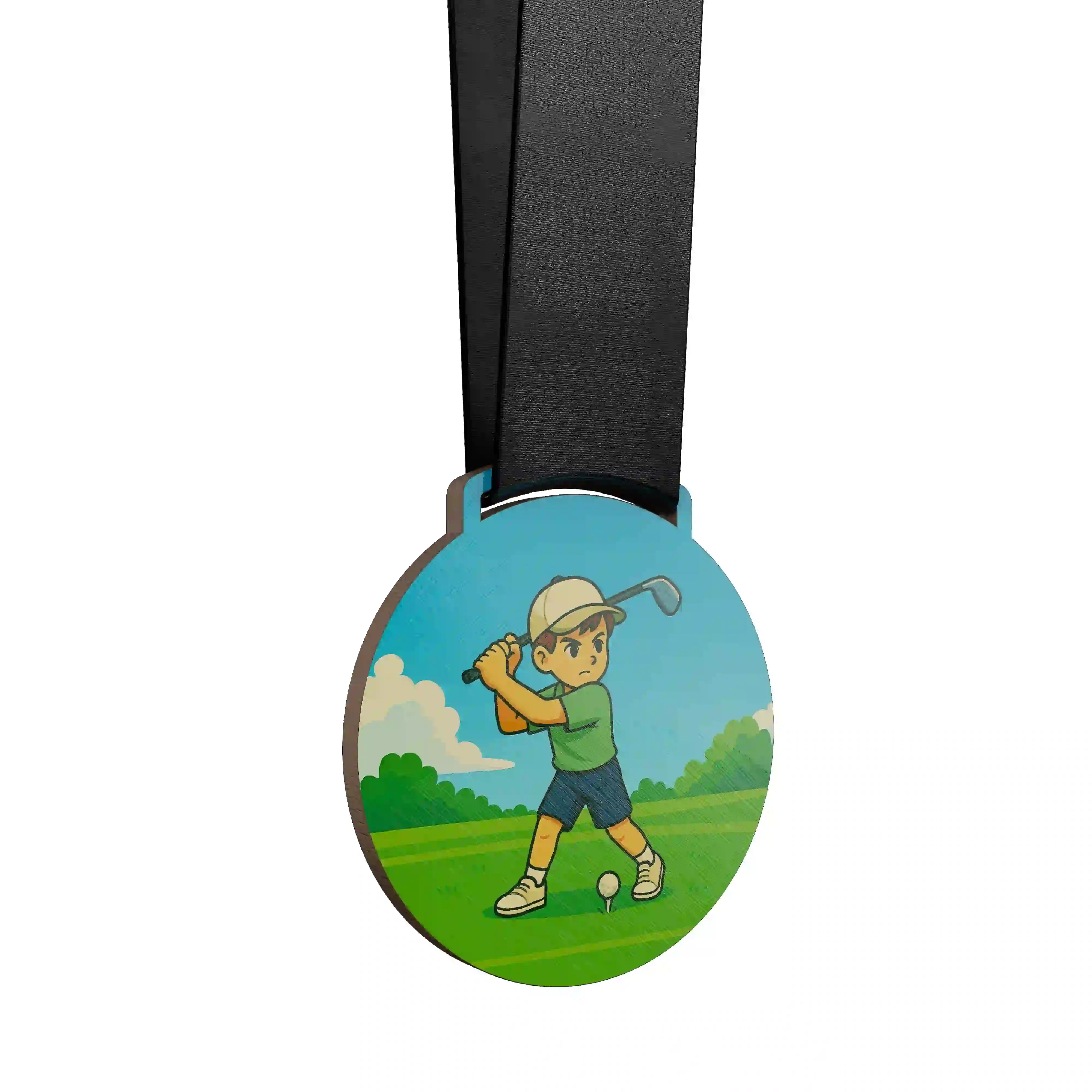 Médaille golf enfant