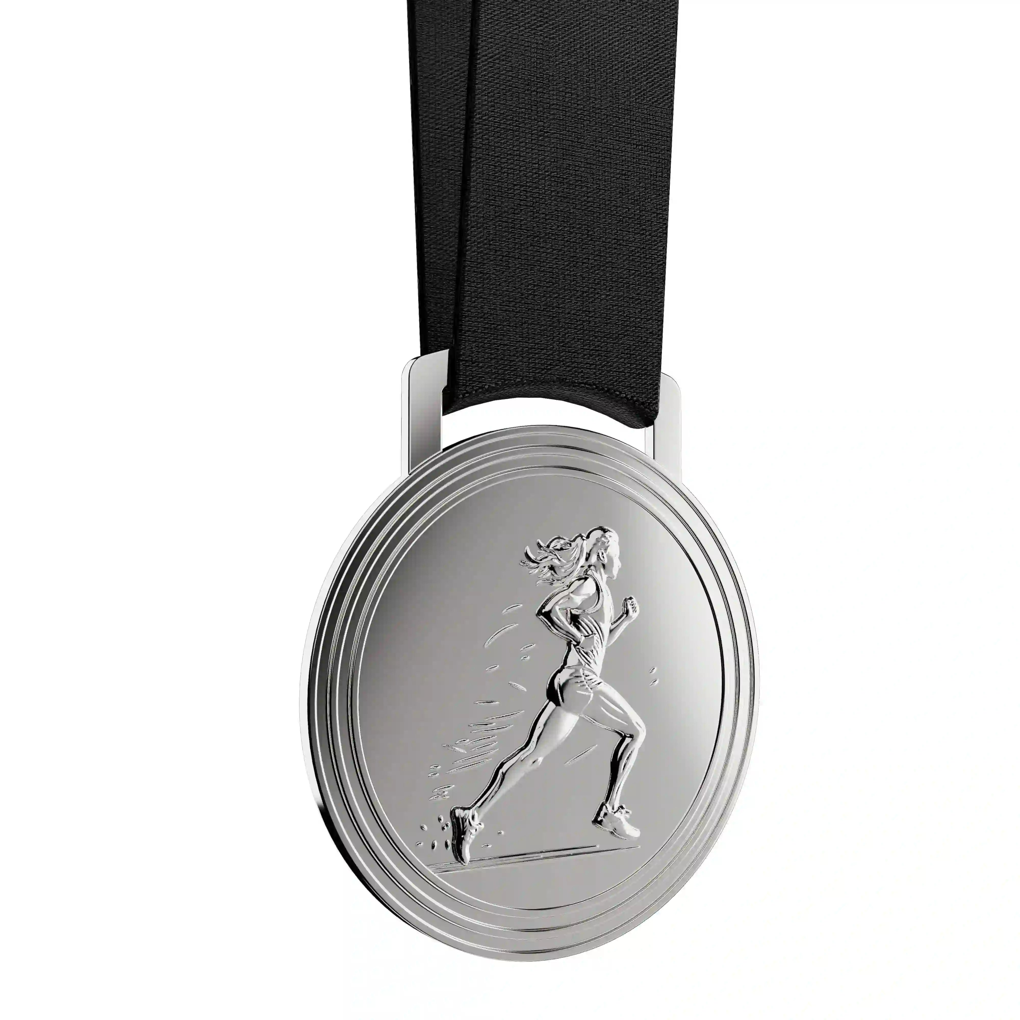 médaille argent d'une coureuse