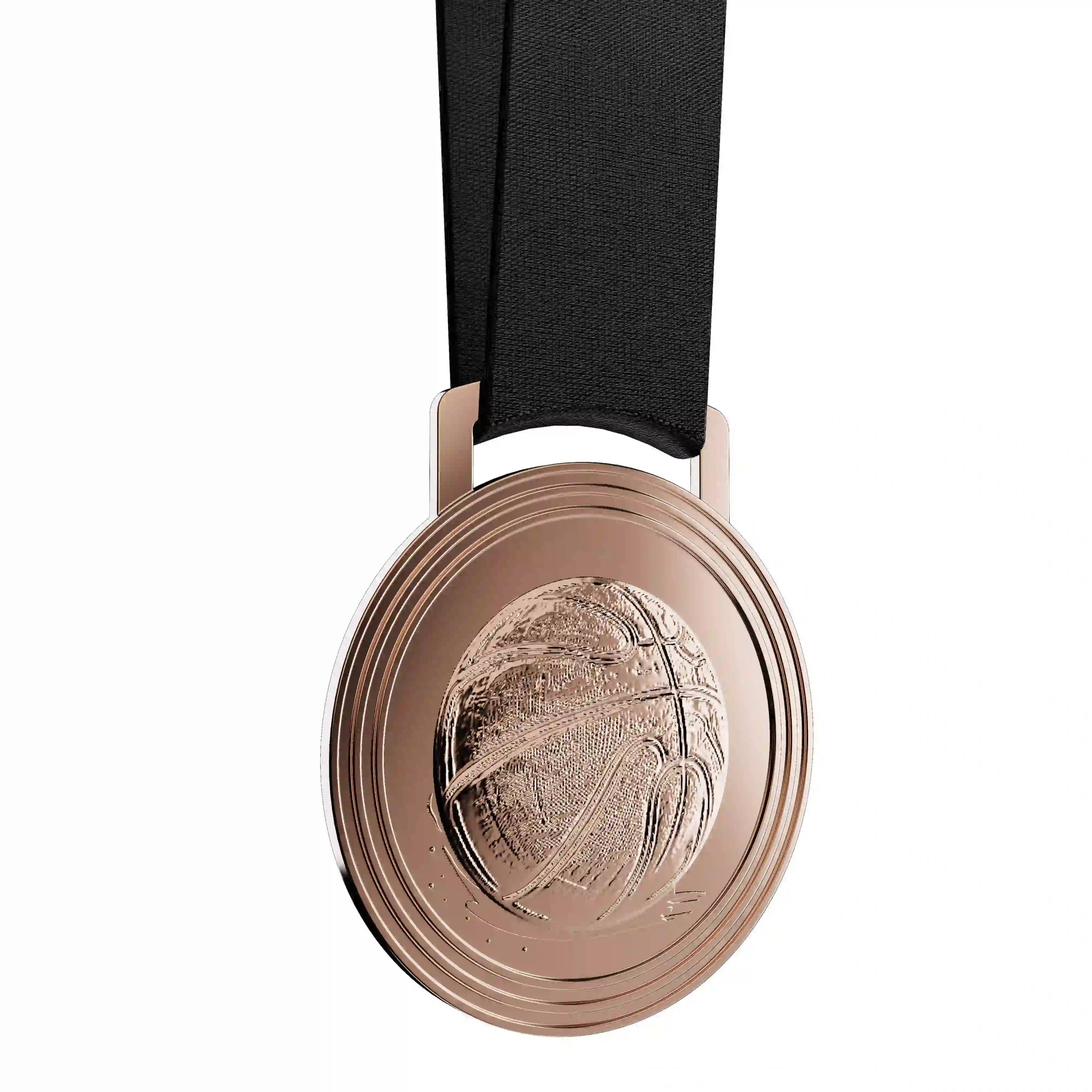 médaille de bronze d'un ballon de basketball