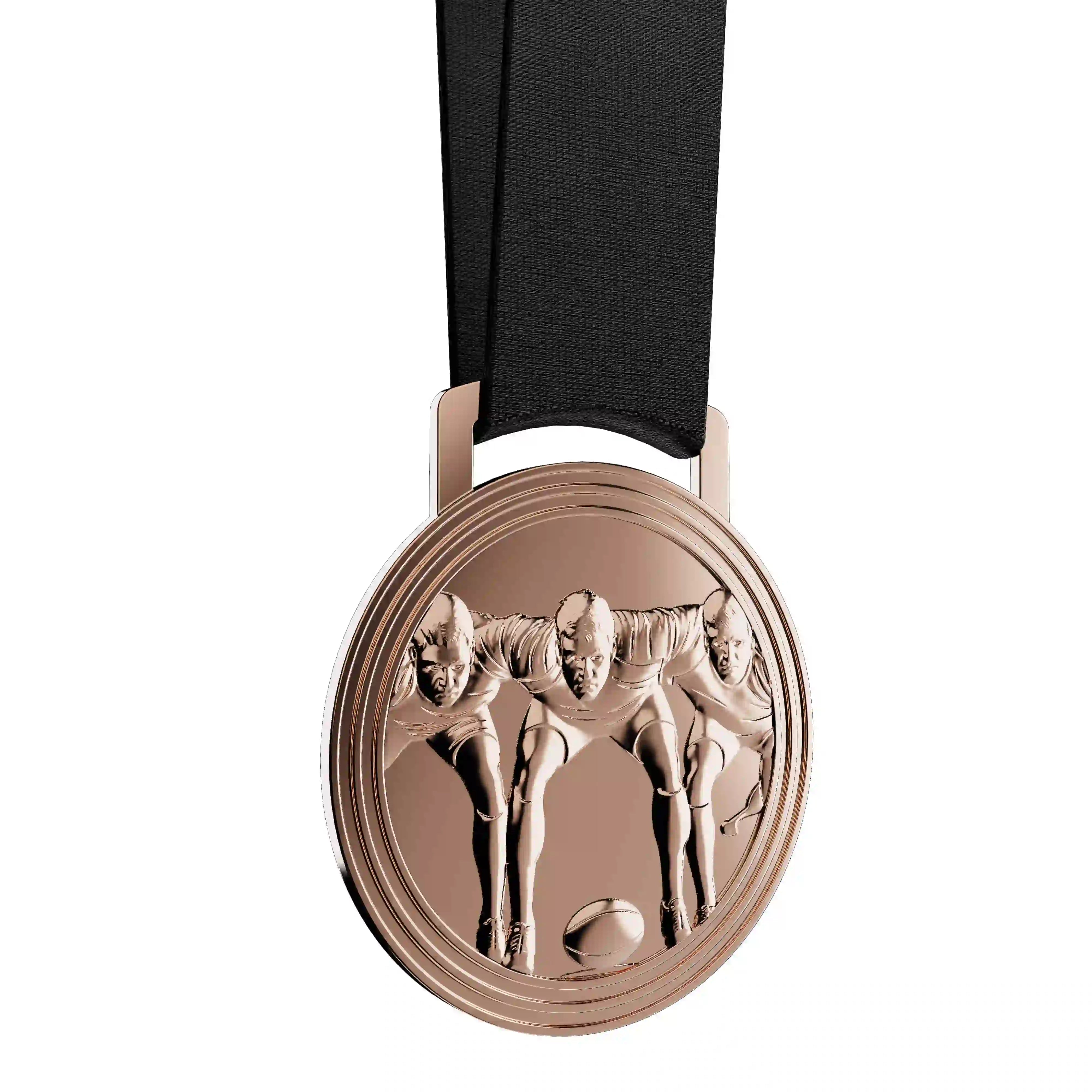 médaille en bronze de joueurs de rugby
