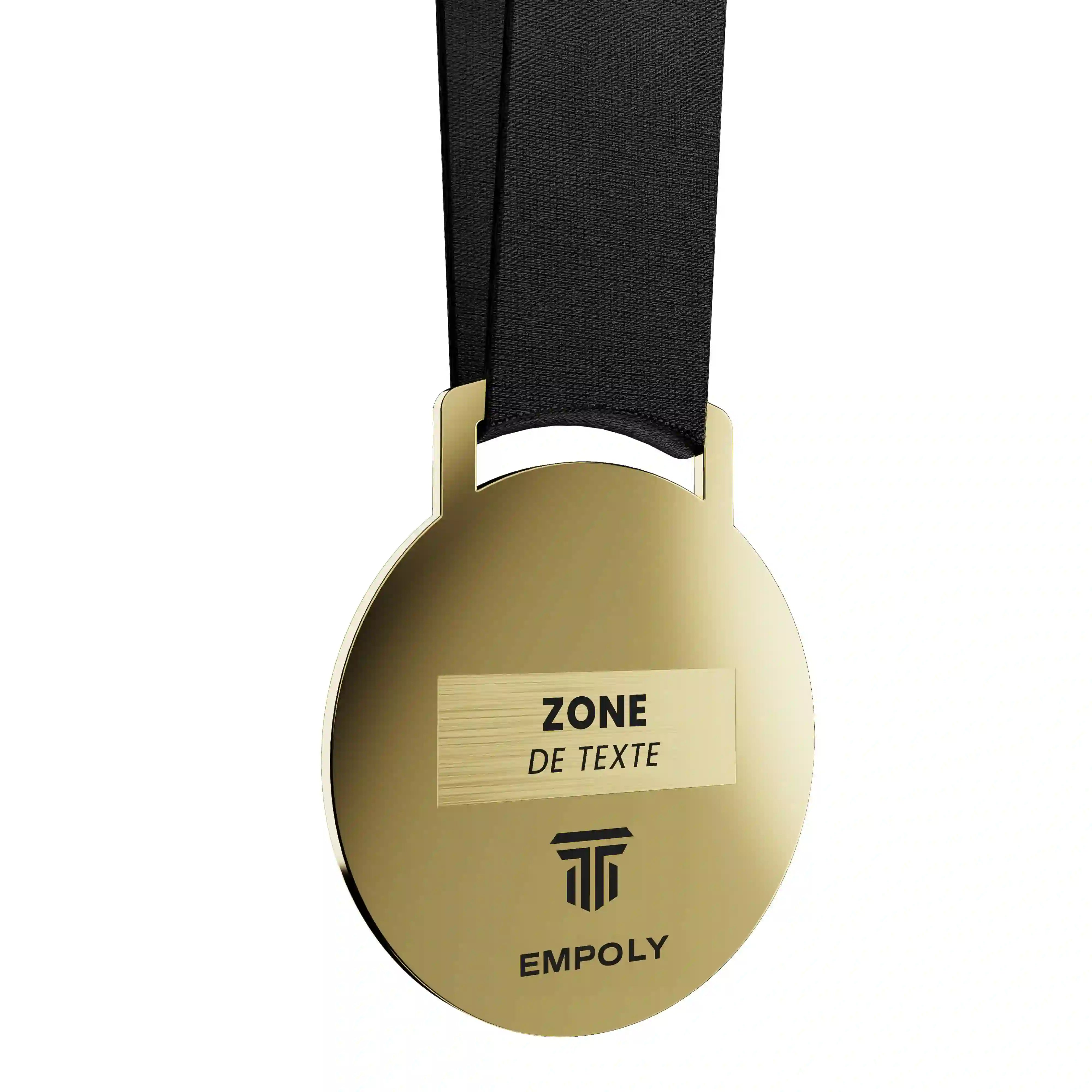 dos médaille or empoly