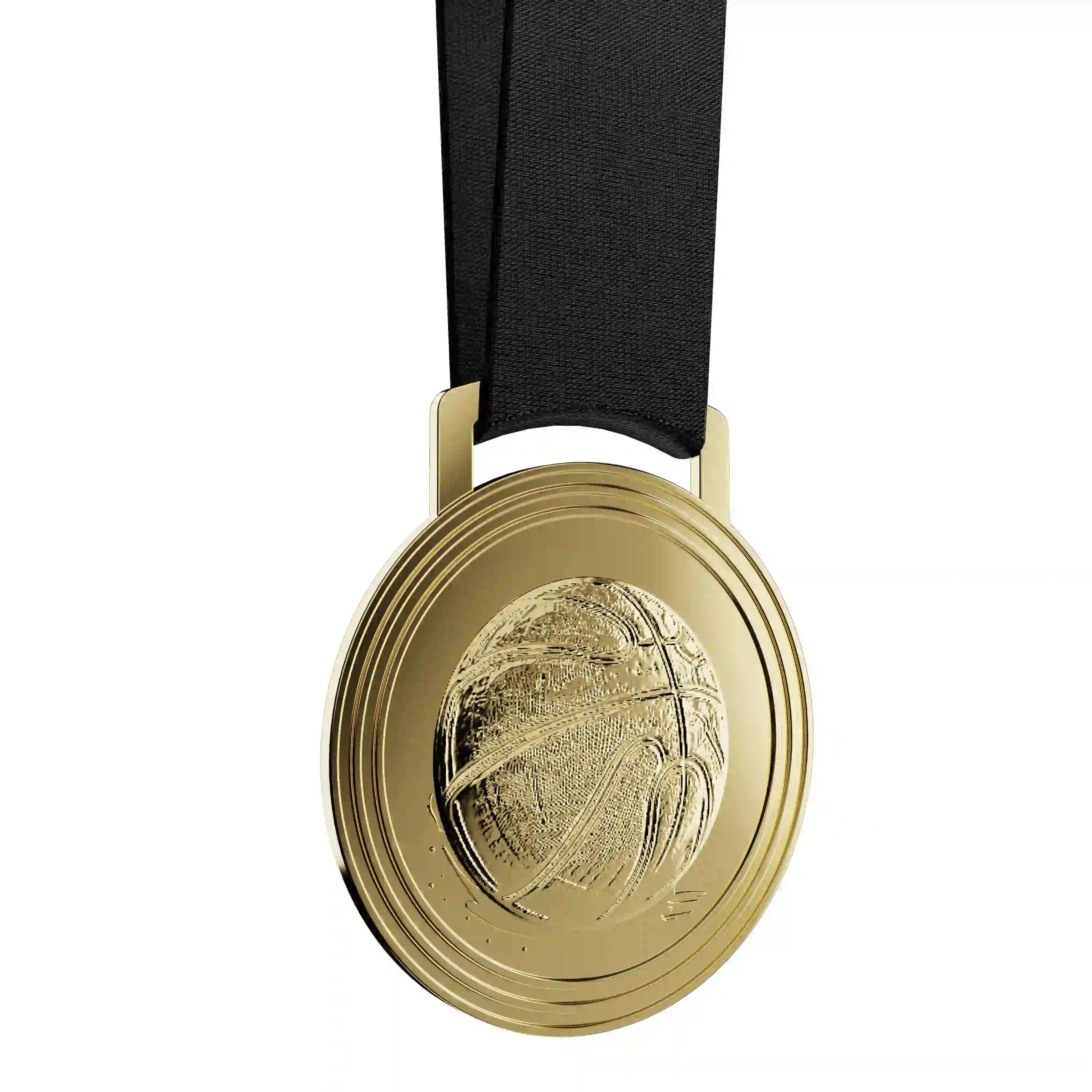 médaille d'or d'un ballon de basketball