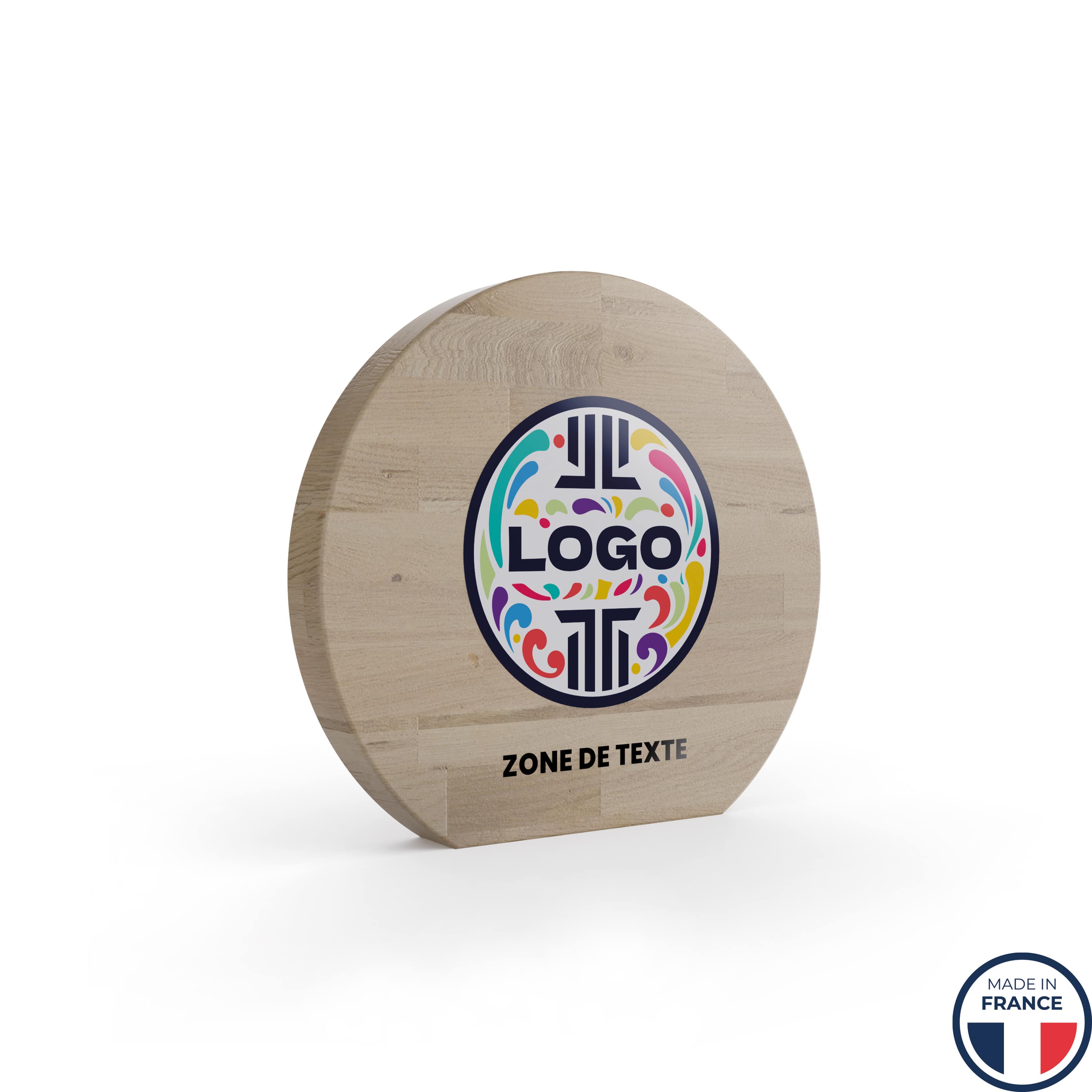 Trophée en bois avec impression couleur