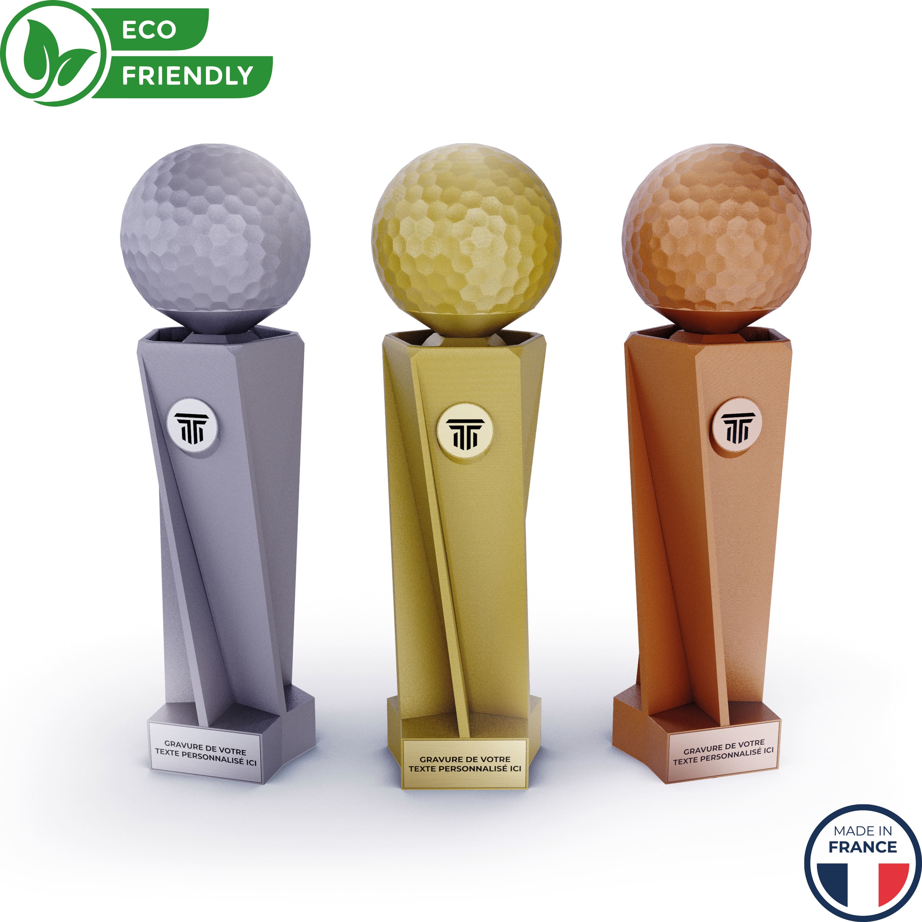 Trophée golf en 3d