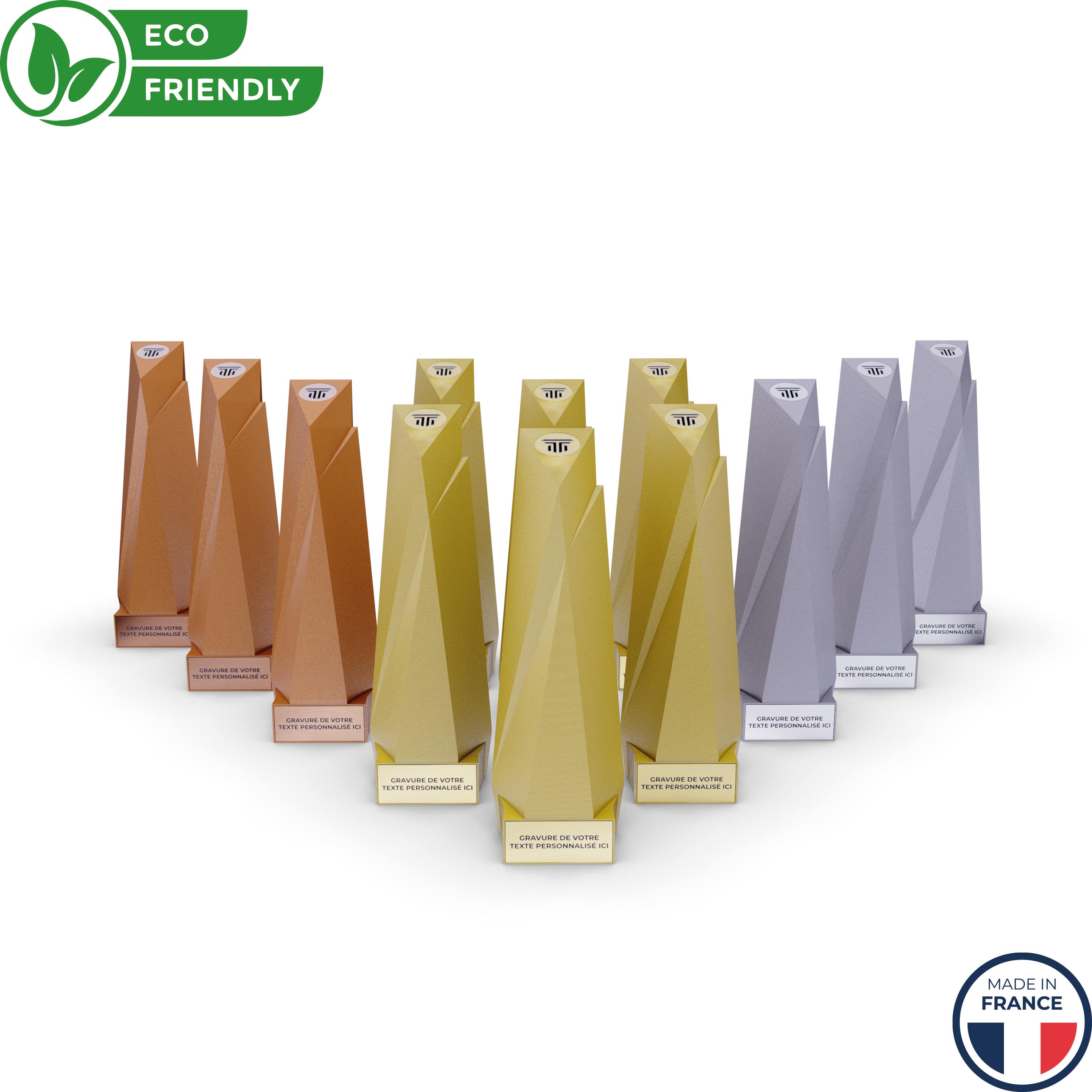 trophée or argent bronze lot de 12