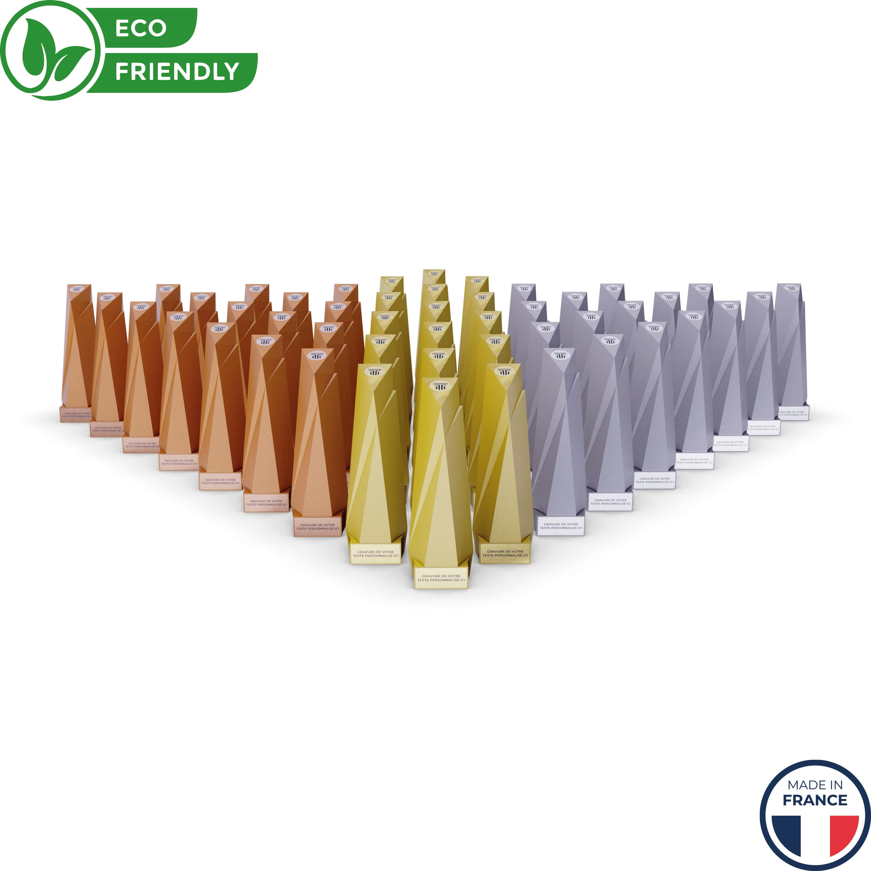 Trophée design et pas cher lot de 48