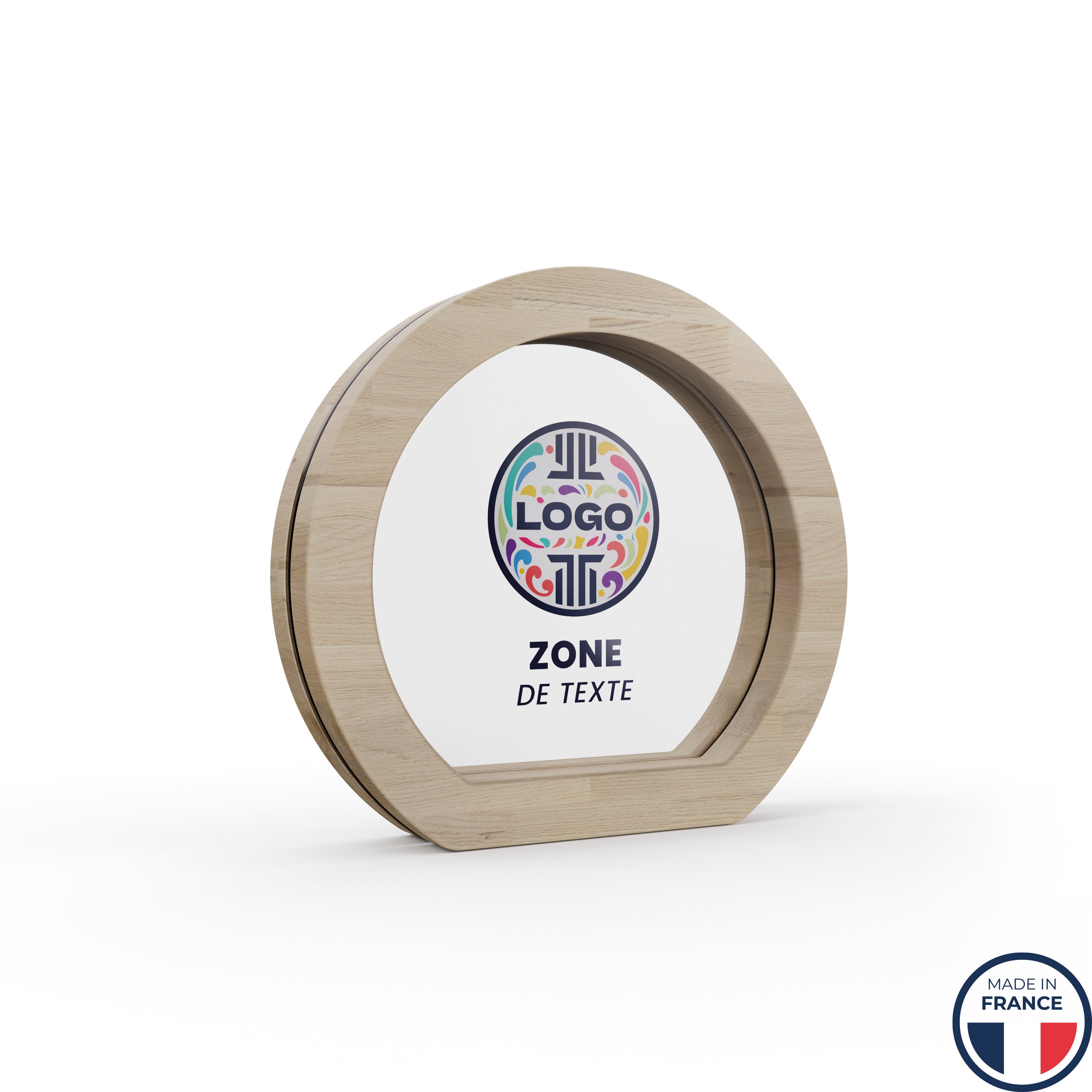 trophée bois et plexiglass imprimé