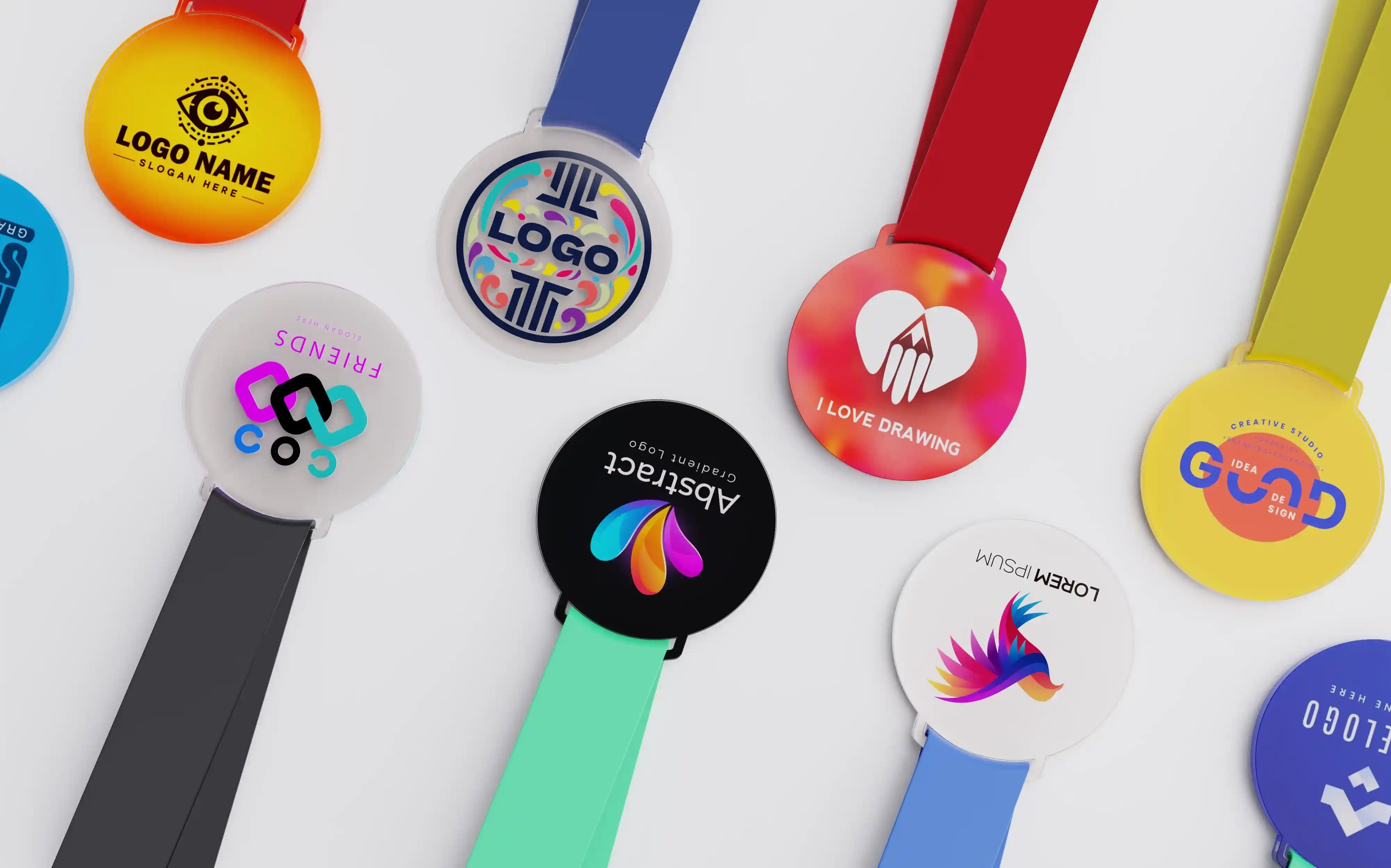 bannière médaille acrylique