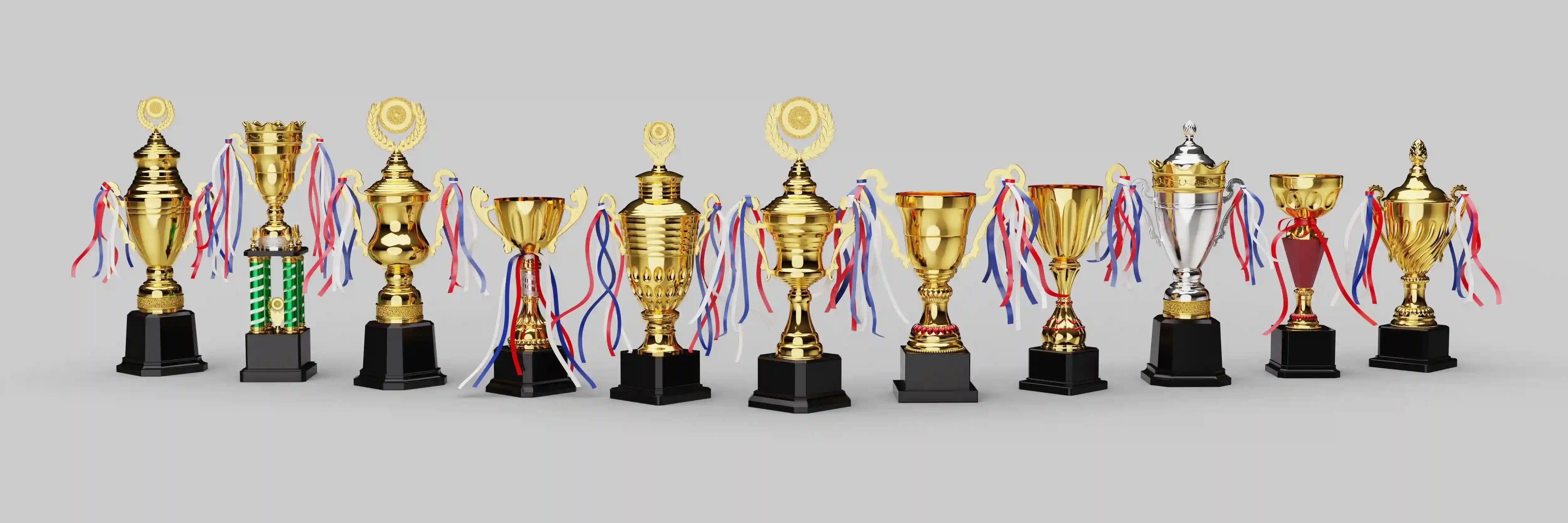 bannière trophées en métal