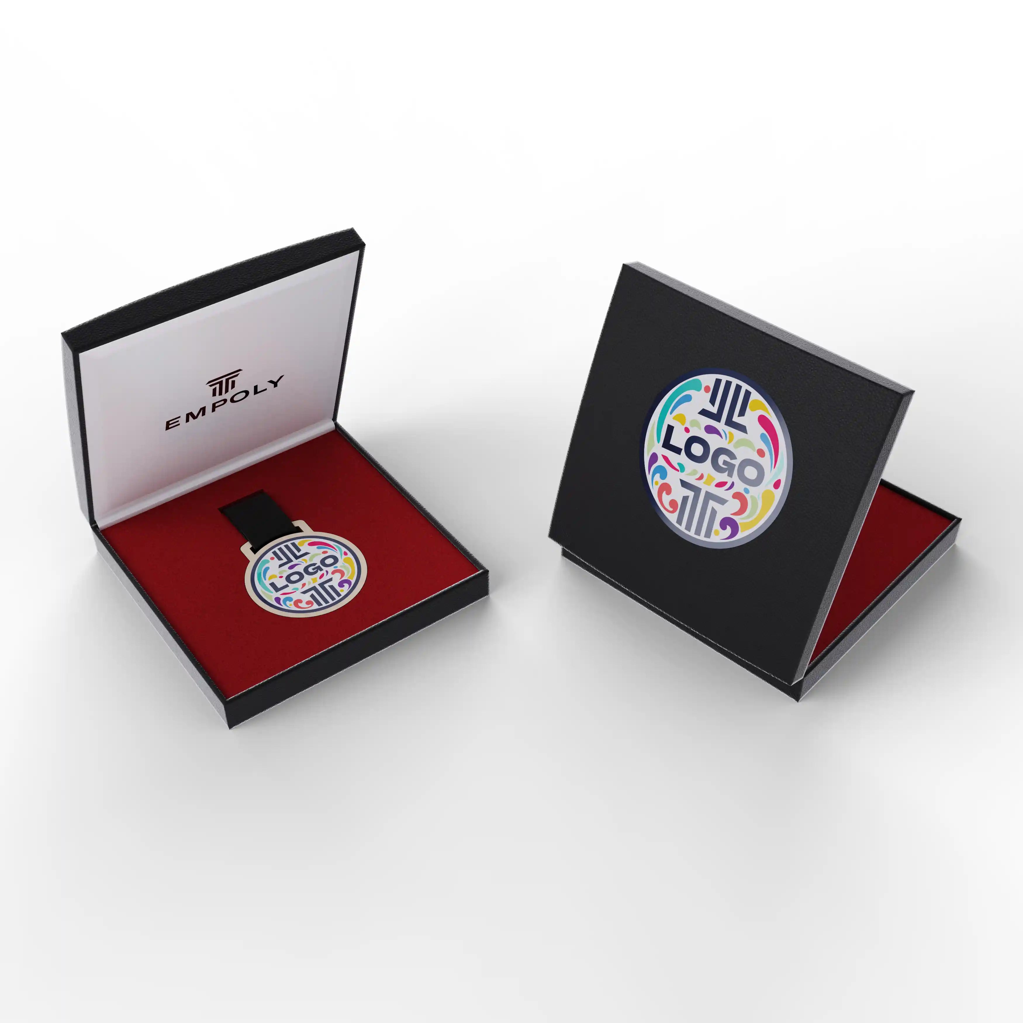 écrin personnalisable luxe rouge