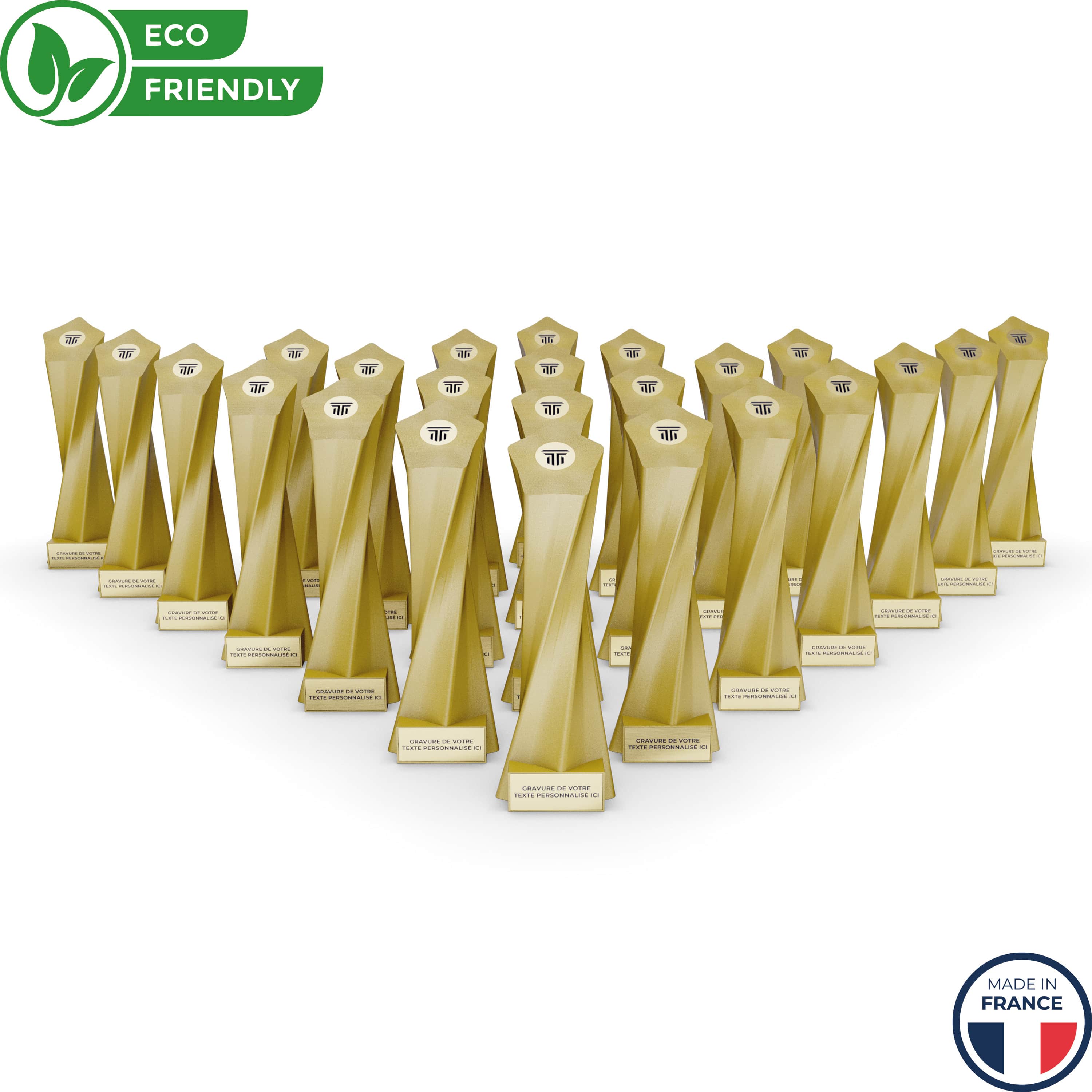 trophée en impression en lot par 4