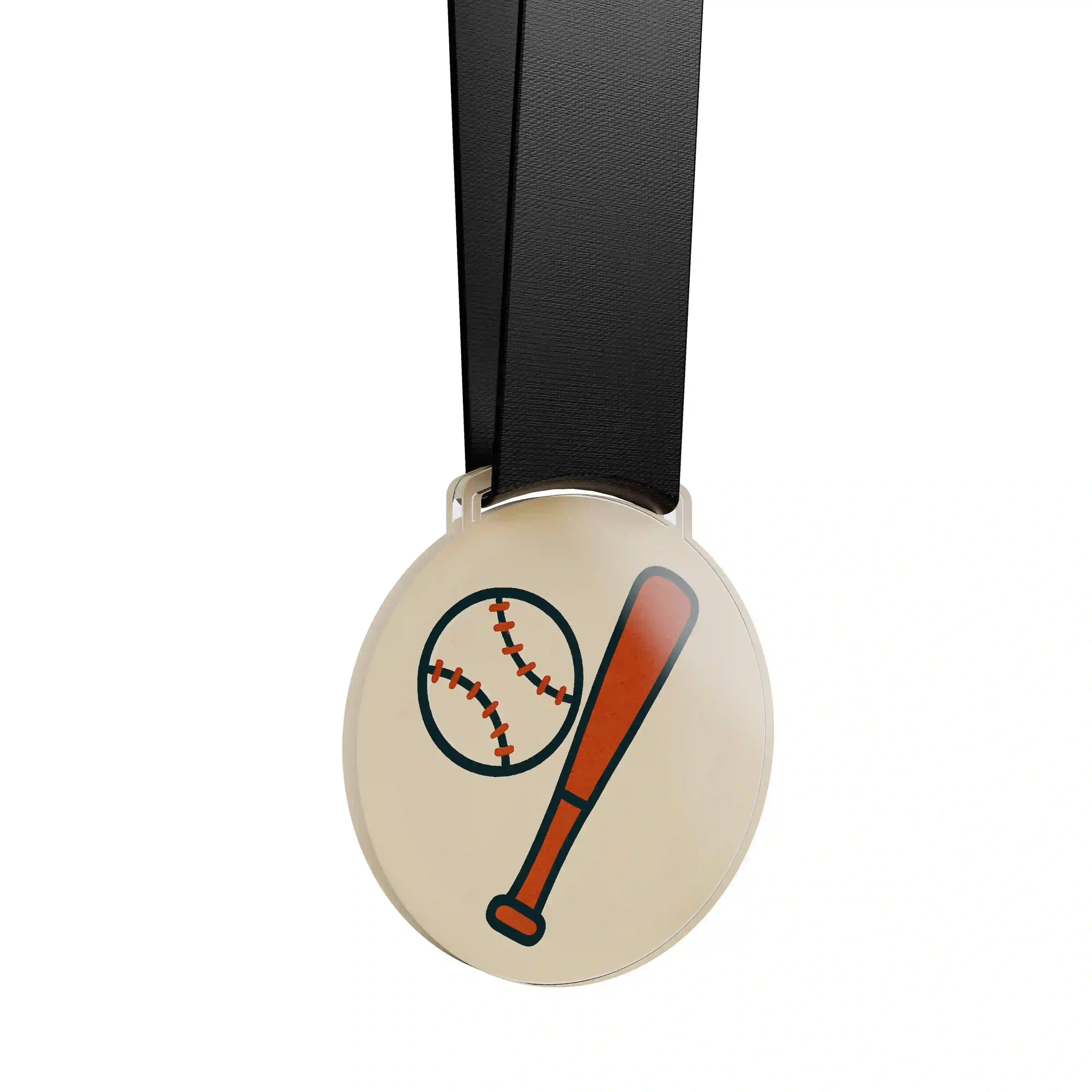 médaille acrylique représentant le baseball