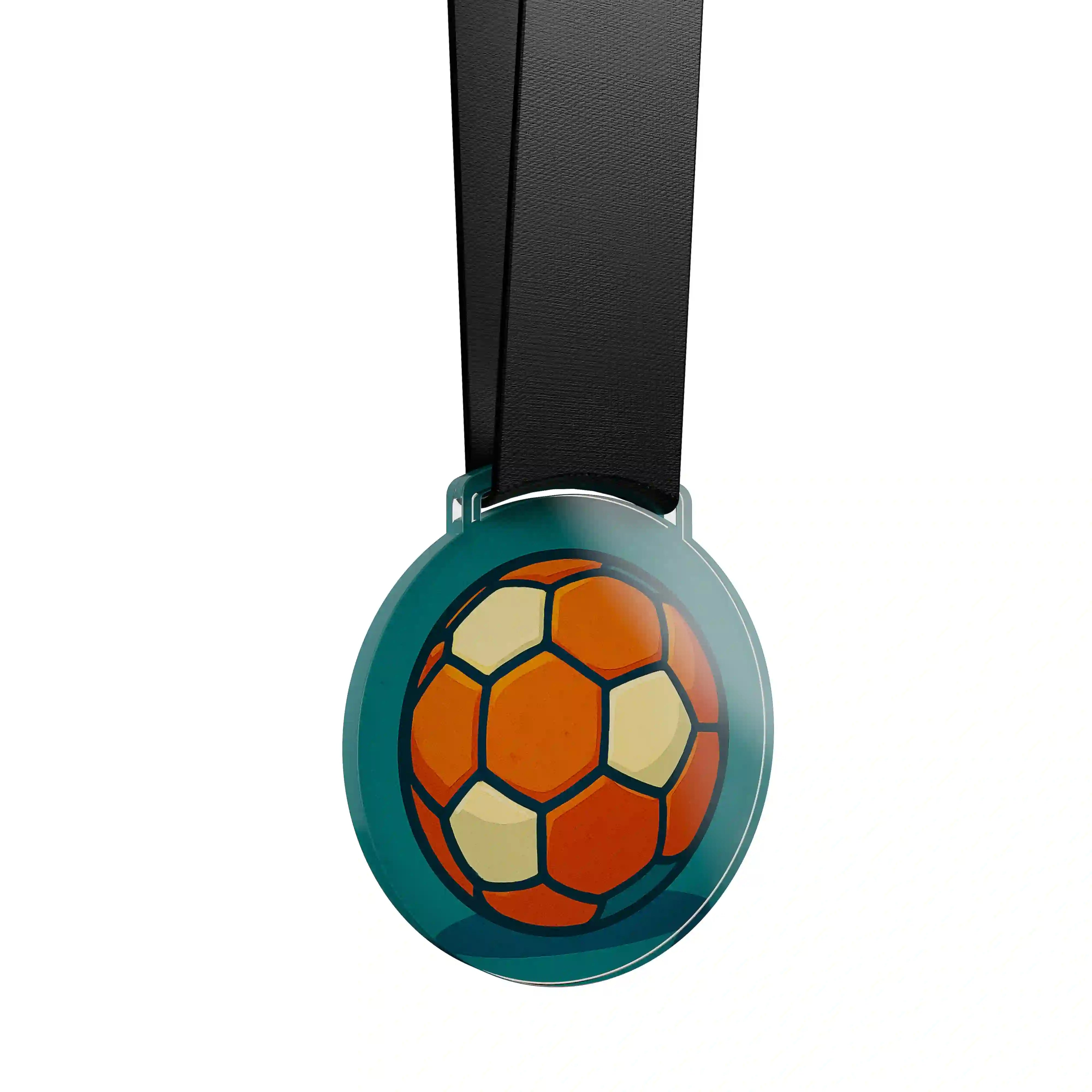 médaille acrylique représentant le handball