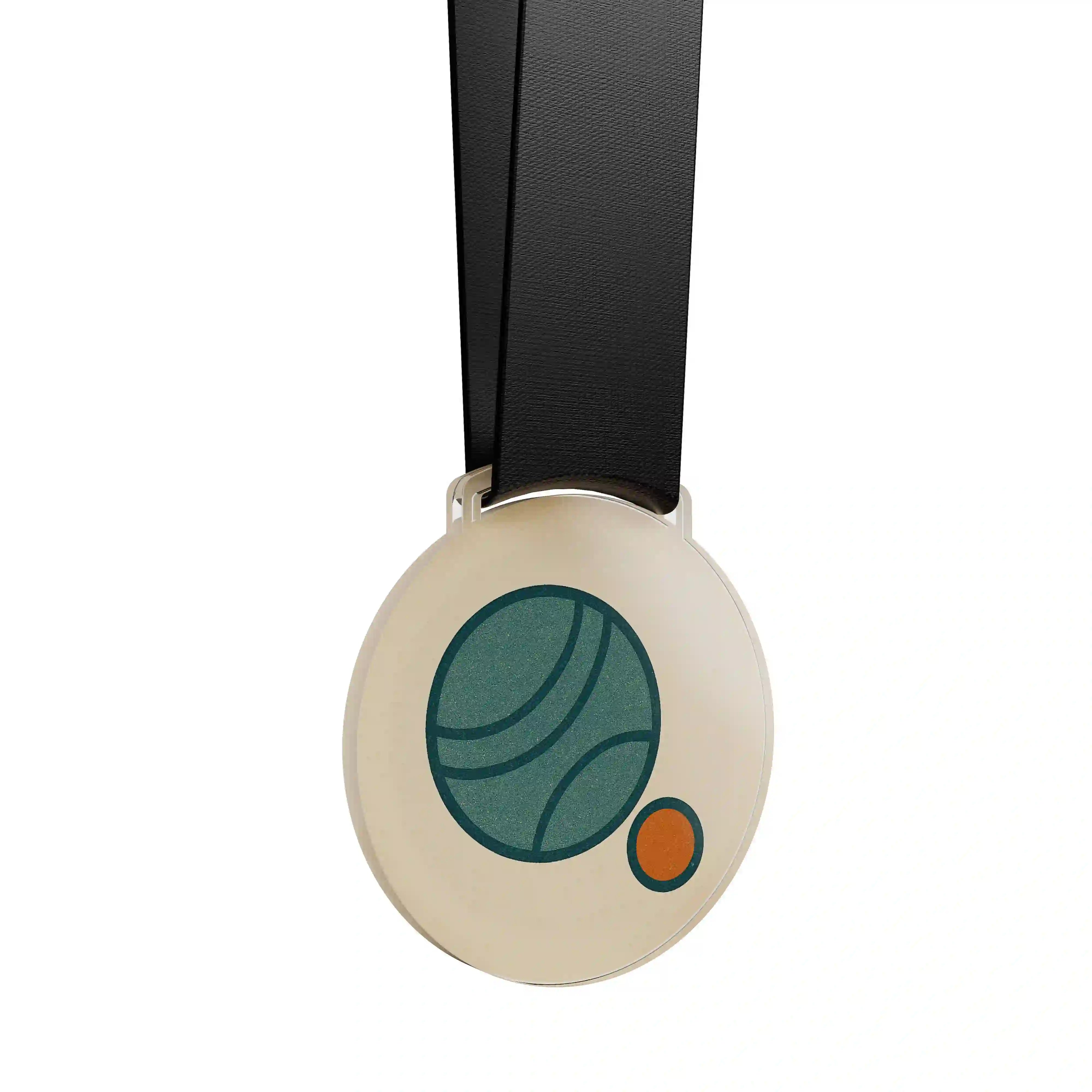 médaille acrylique représentant la pétanque 