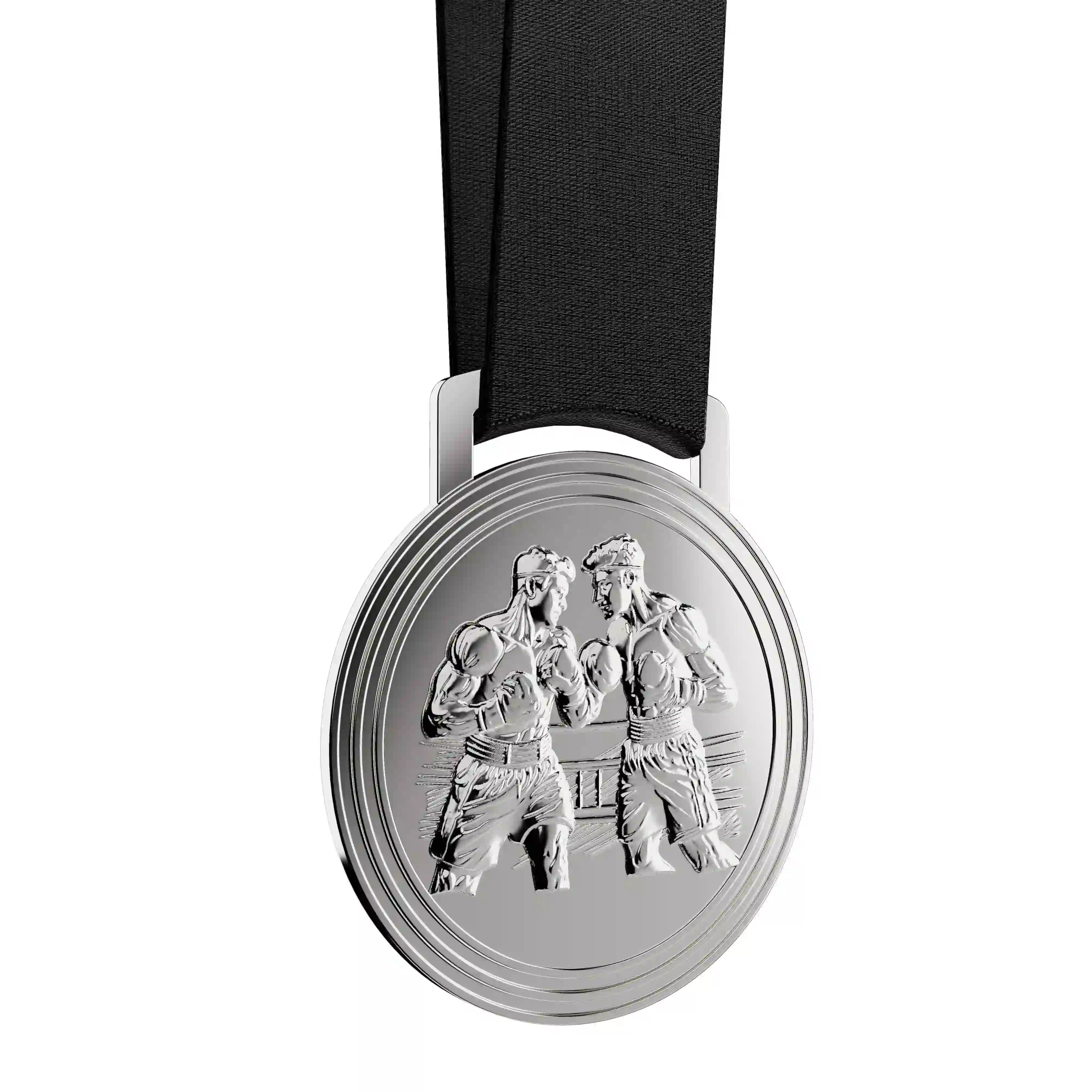 médaille argent de deux boxeurs