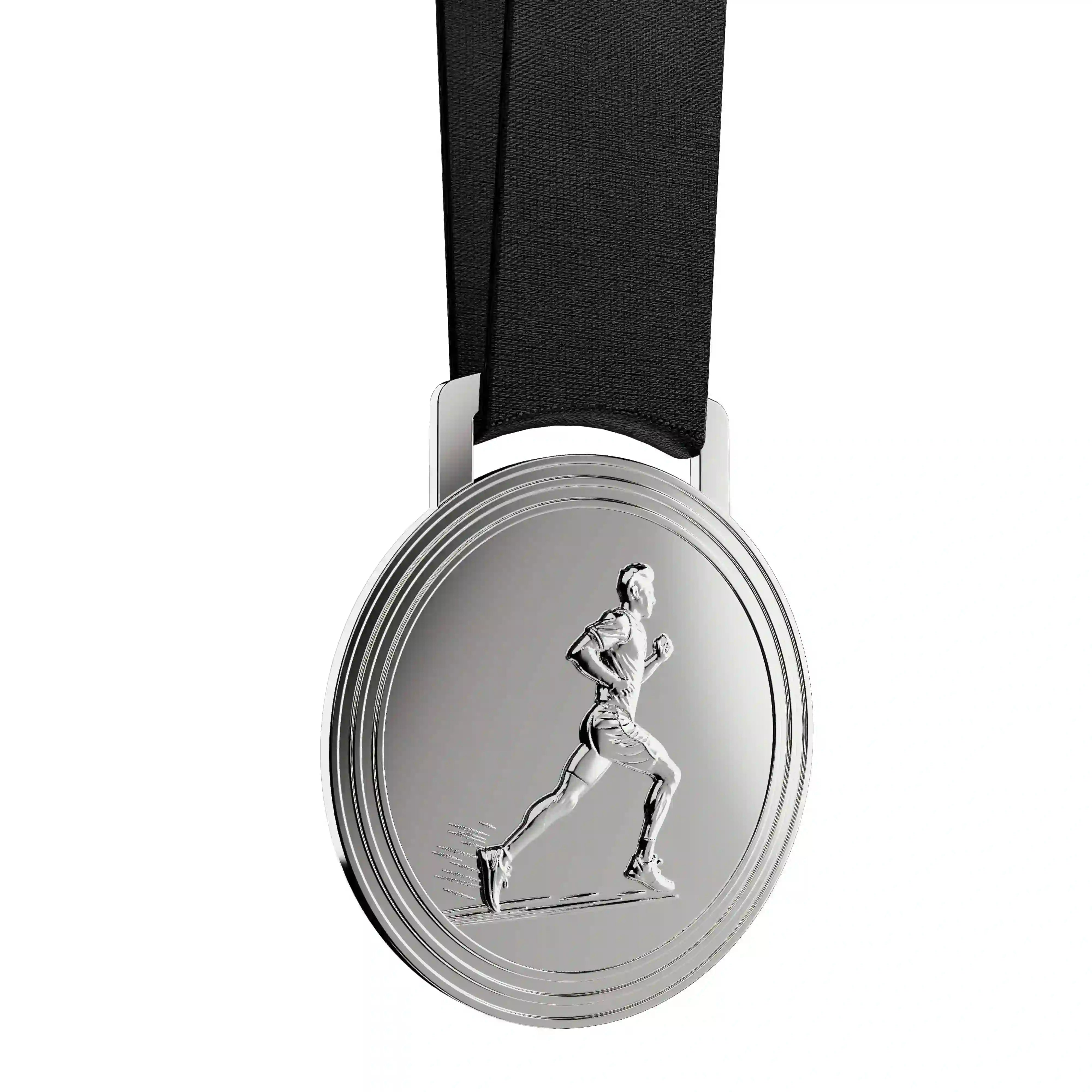 médaille argent d'un coureur