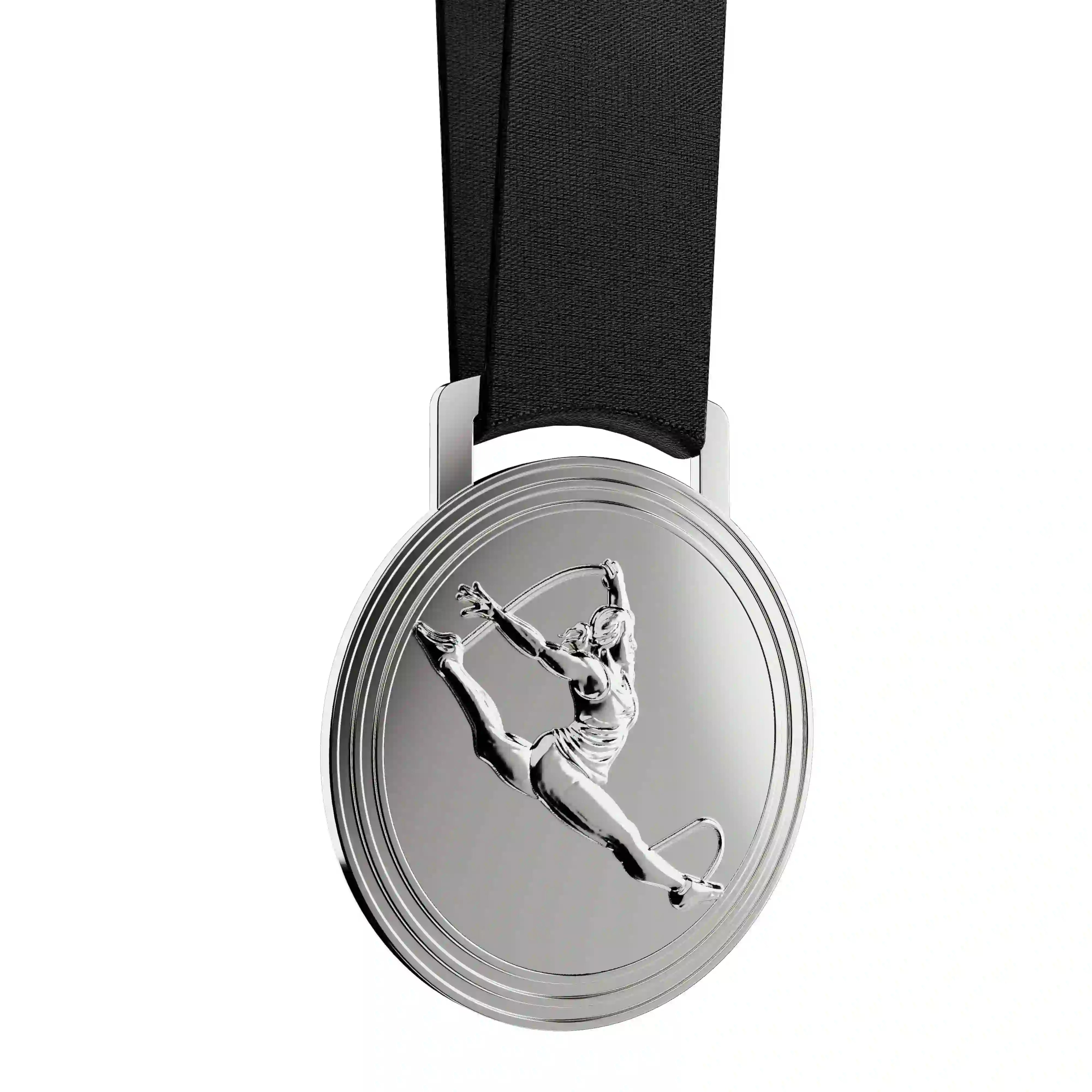 médaille d'argent d'une gymnaste