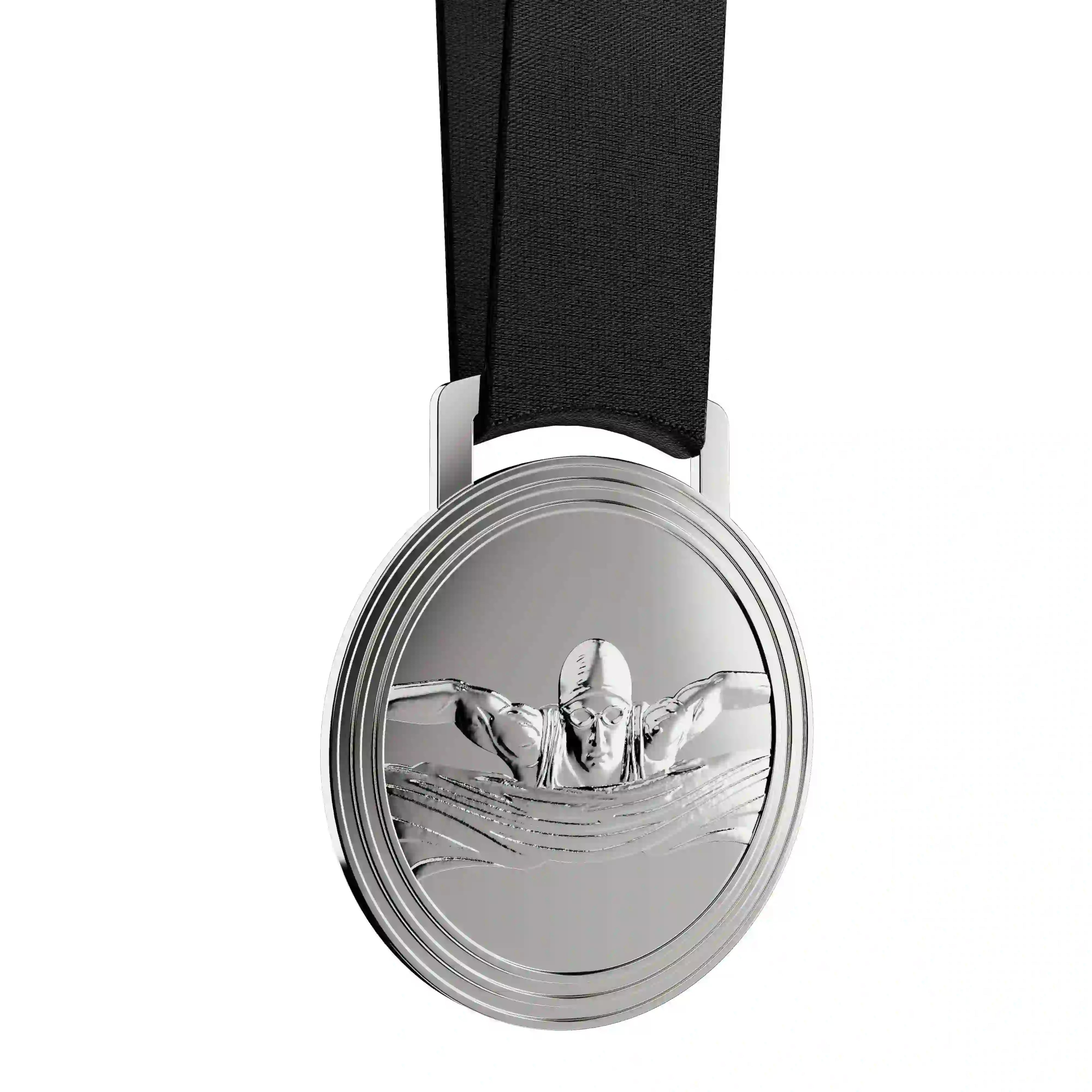 médaille en argent d'un nageur