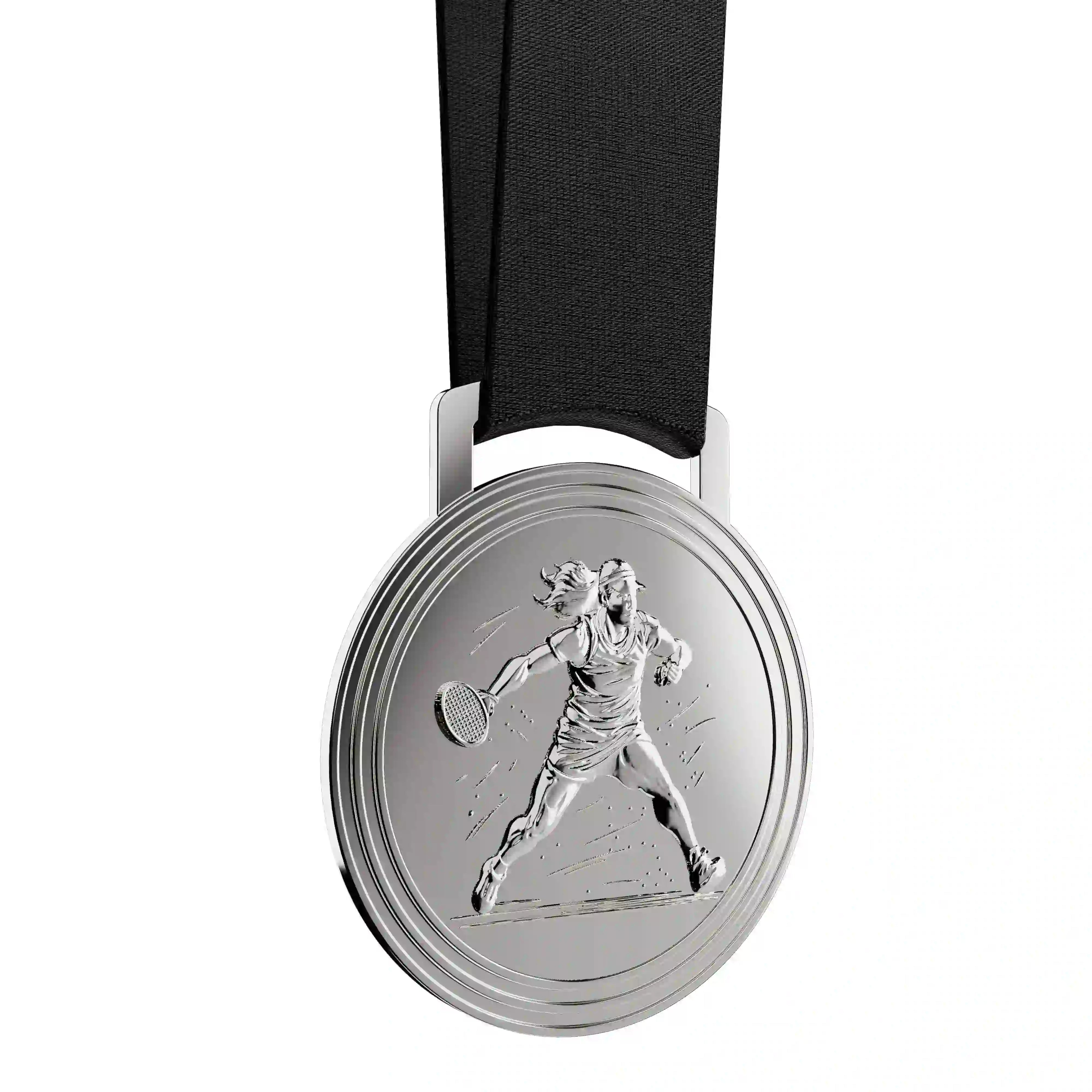 médaille en argent d'une joueuse de tennis