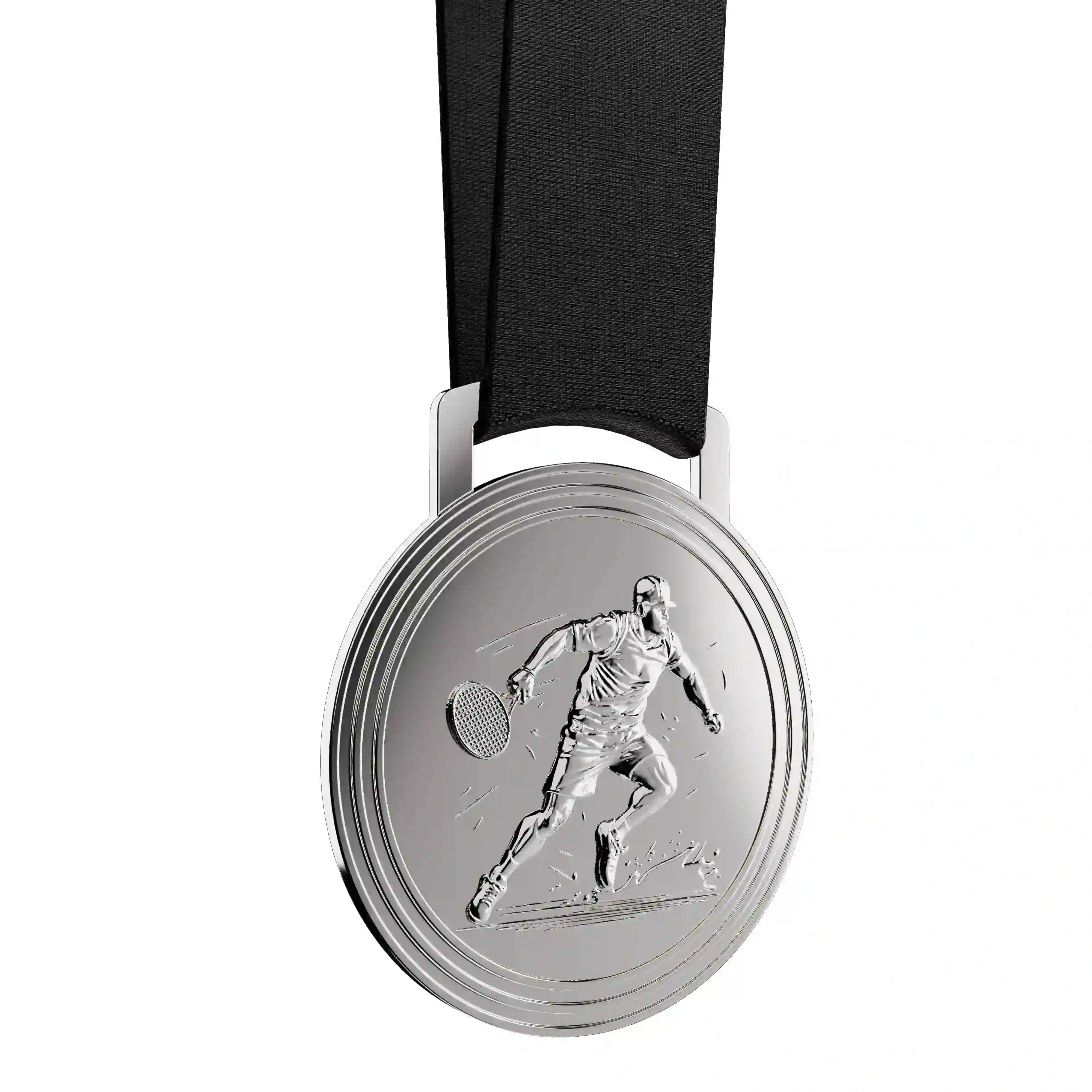 médaille en argent d'un joueur de tennis