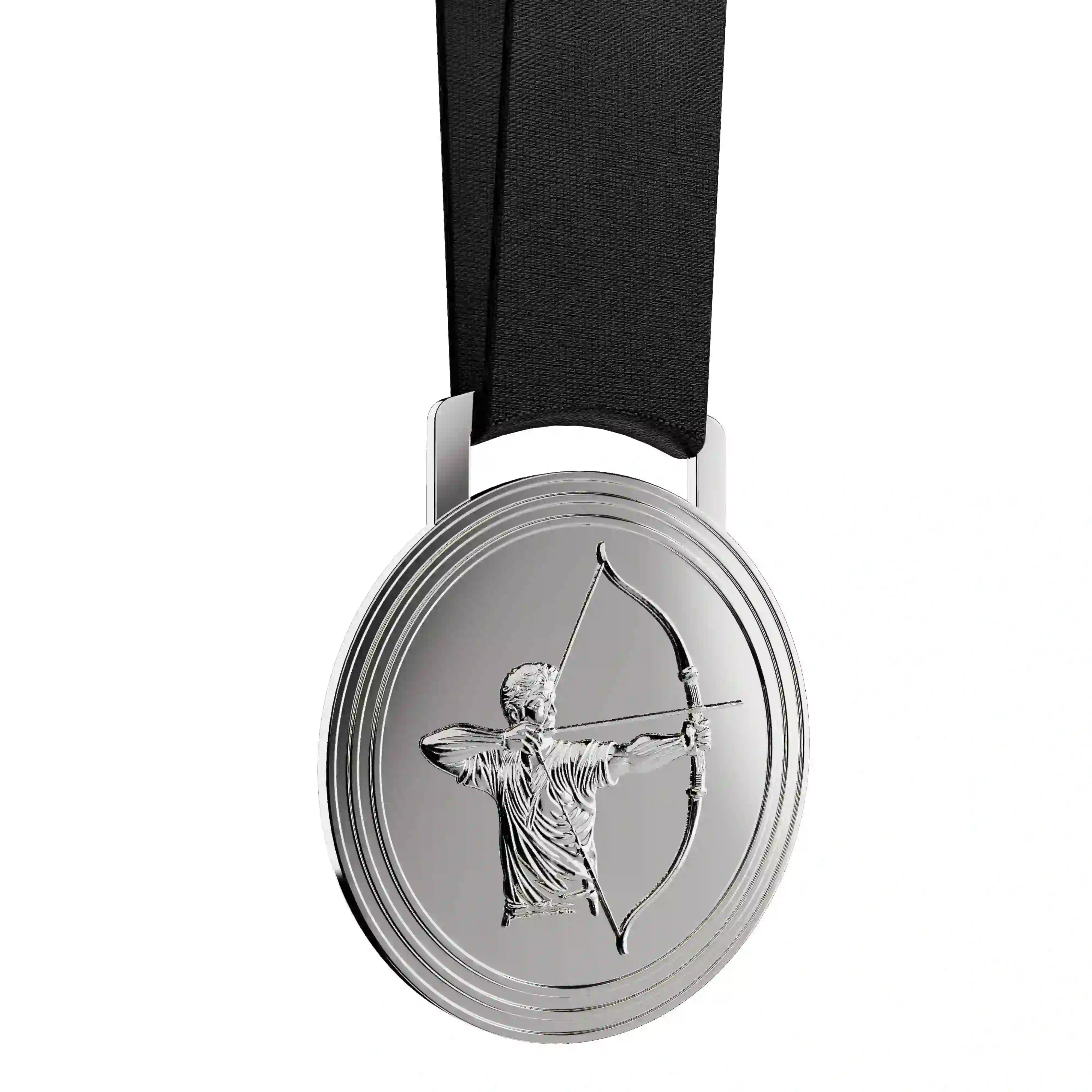 médaille en argent de tir à l'arc