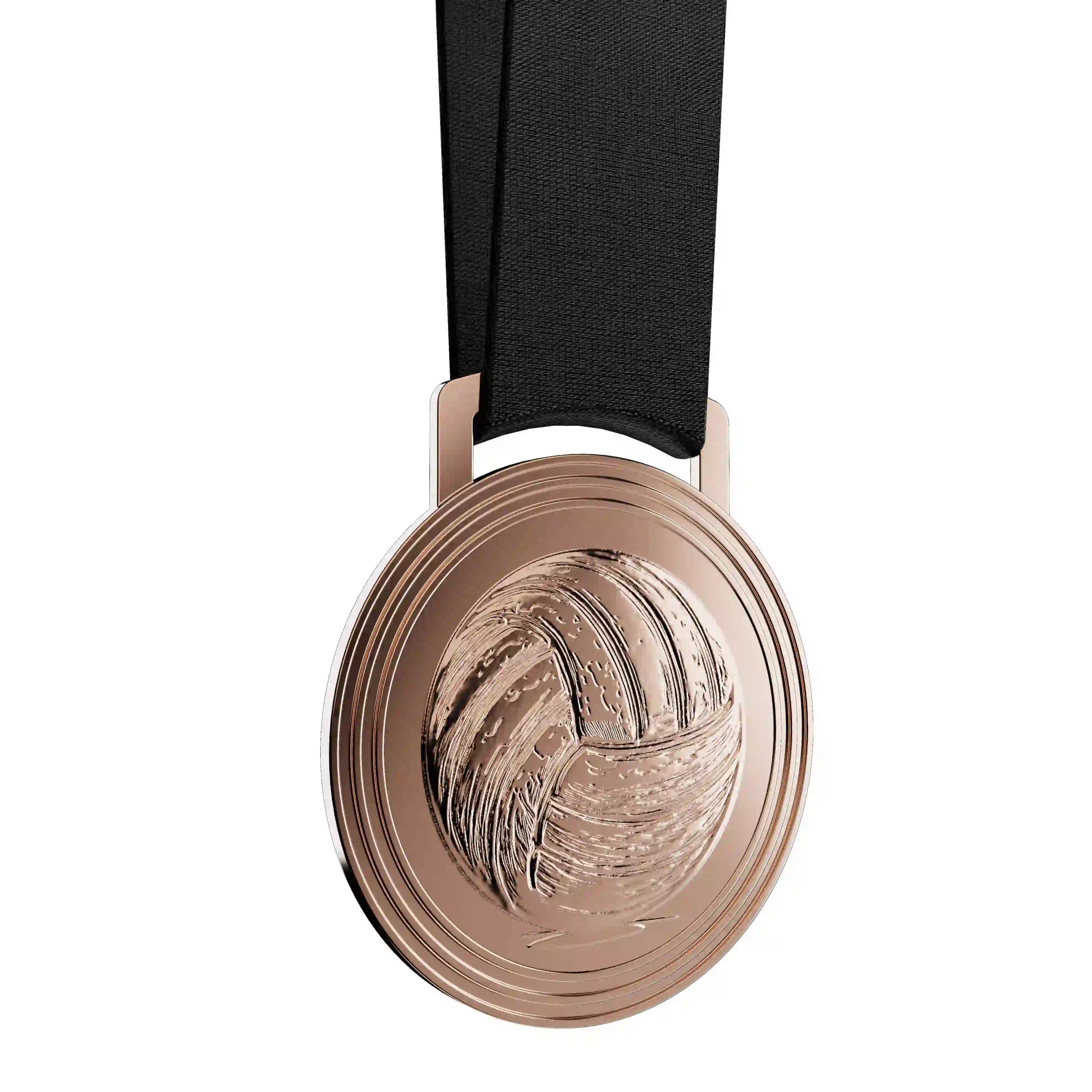 médaille bronze d'un ballon de volley