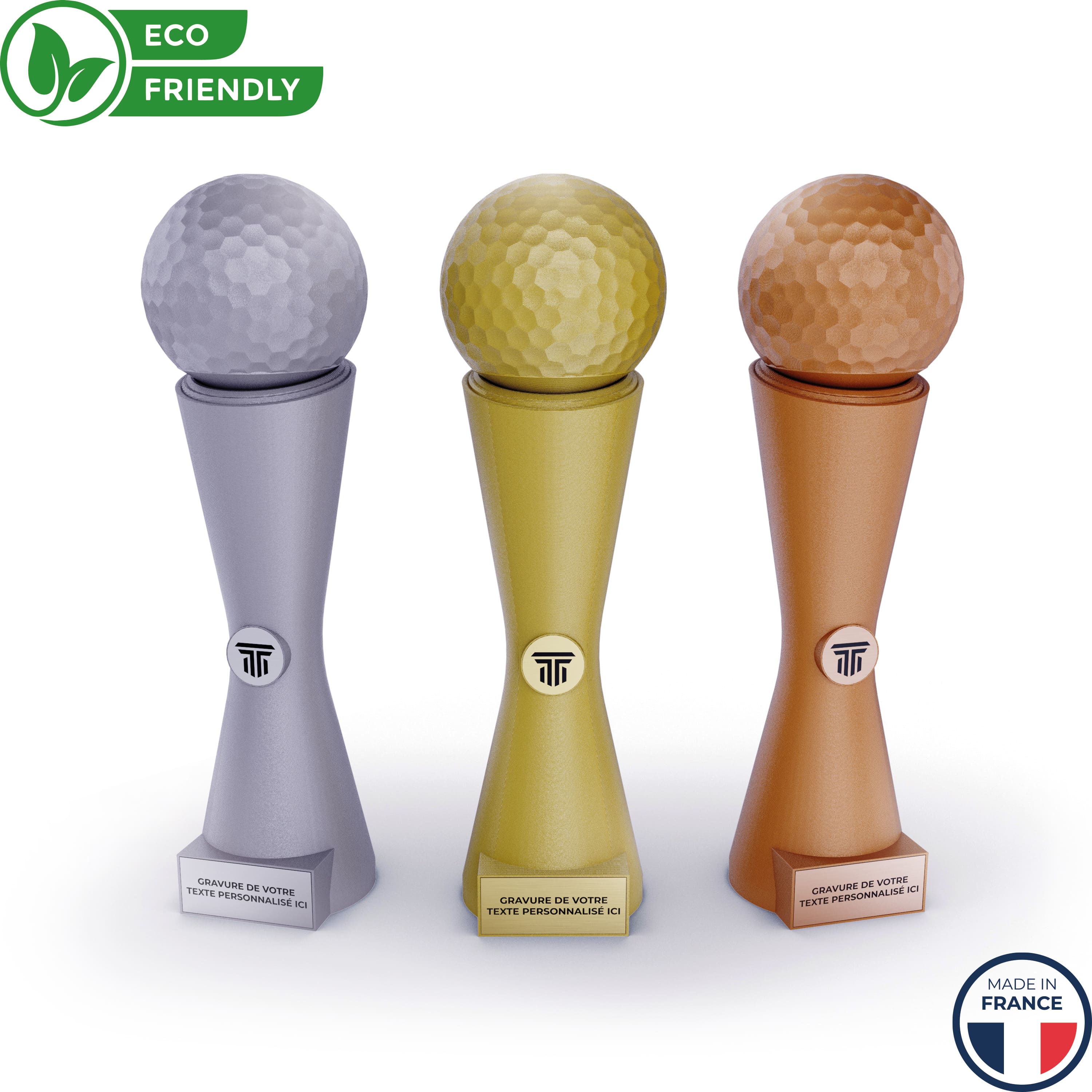 trophée en 3d pour golf