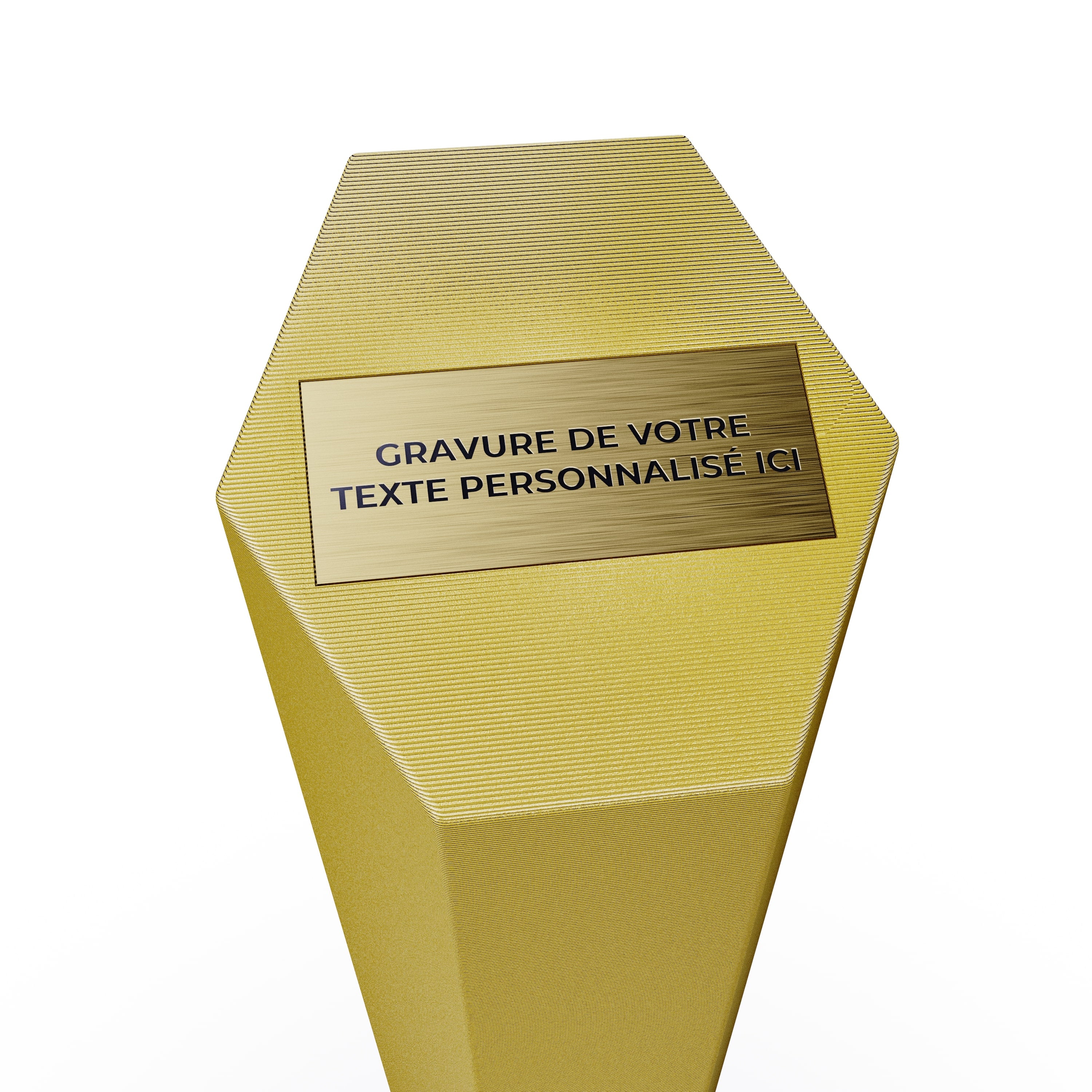 trophée personnalisé design